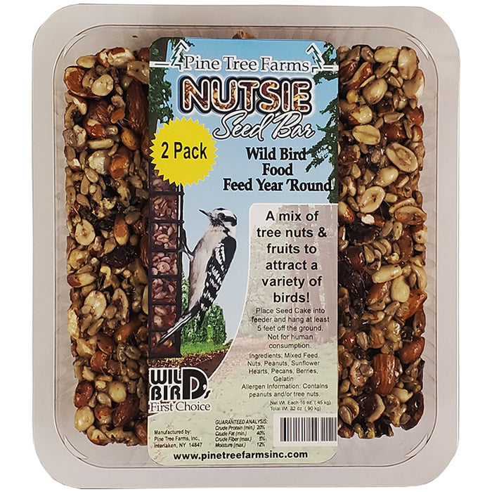 Nutsie Seed Bars - 2 Pack | Healthy Snack Bars with Seeds & Nuts | Perfect for Hiking, Office Snacks & On-the-Go Energy