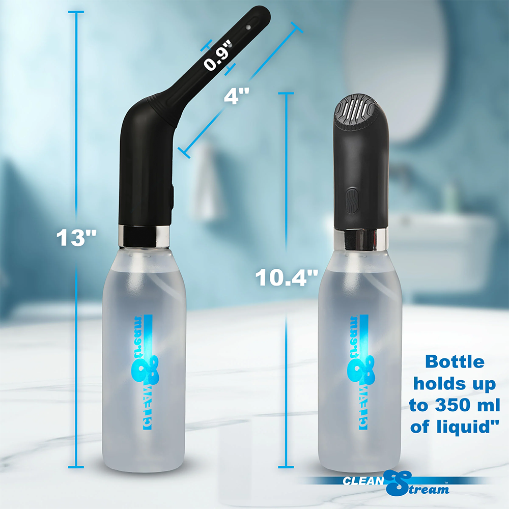 CleanStream Automatic Anal Enema Kit with 3 Interchangeable Nozzles - Colon Cleansing System for Home Use, Enema Therapy & Detox