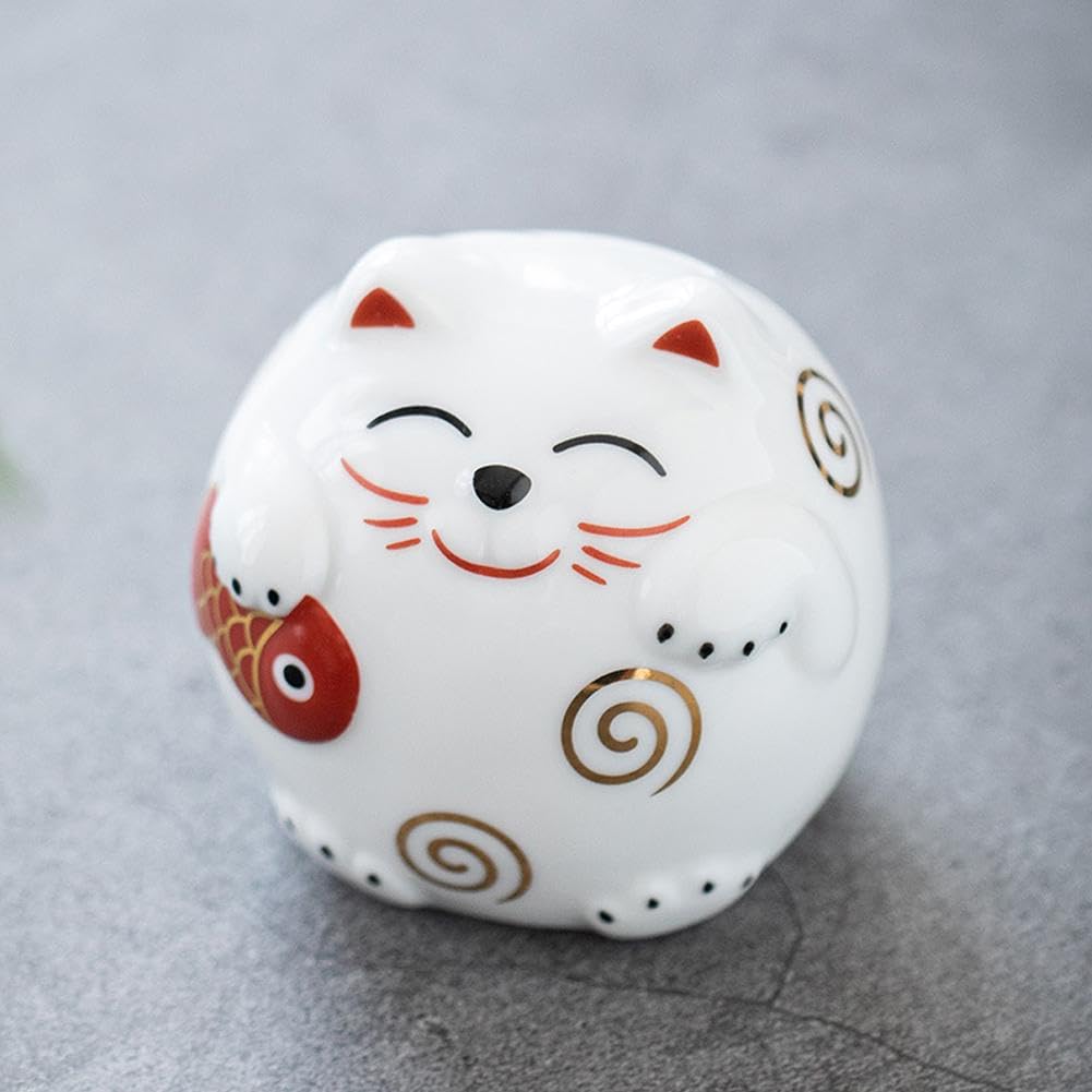 Ceramic Cat Toilet Bolt Caps - 2PCS Fun Cat-Themed Bathroom Decorative Covers for Toilet Floor Bolts - Perfect for Pet Lovers' Home & Bathroom Renovation Projects