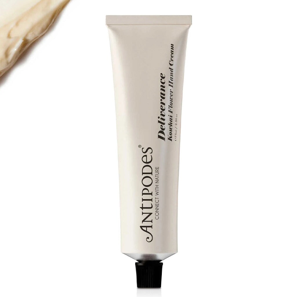 Antipodes Deliverance Kowhai Flower Hand Cream - Organic Moisturizer for Dry Skin, Natural Nourishing Care - Perfect for Daily Hydration & Gift Giving