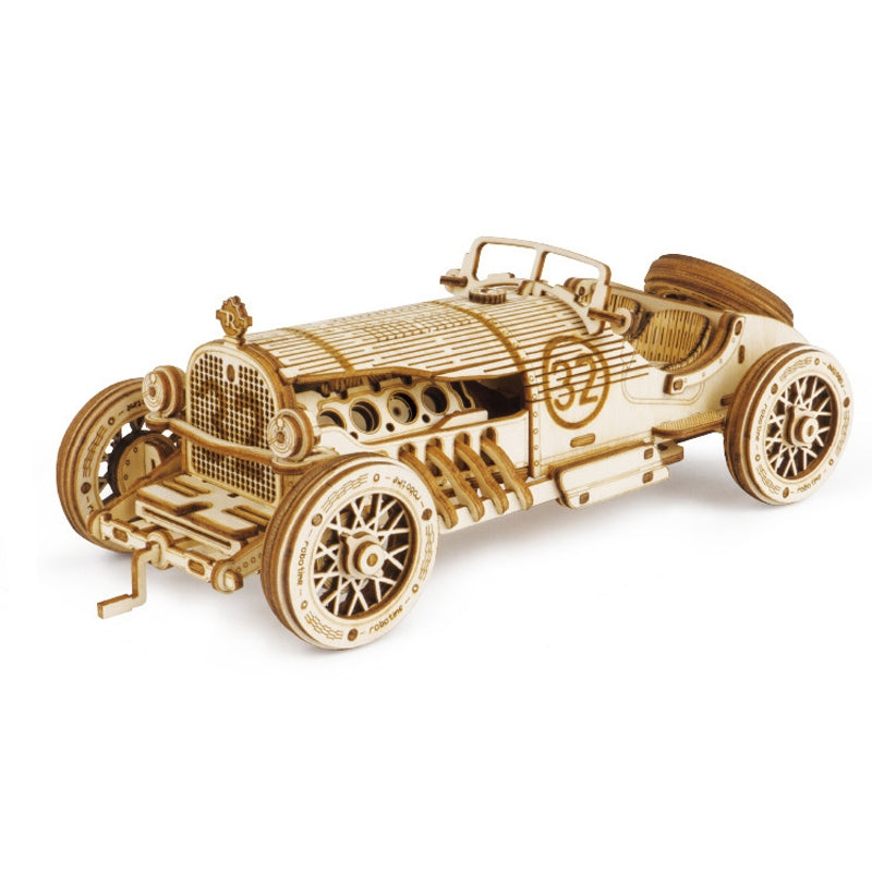 3D Wooden Puzzle Toy - MC401 Sports Car Model for Kids | Fun DIY Building Kit for Creative Play & STEM Learning | Perfect Gift for Boys & Girls Ages 6-12
