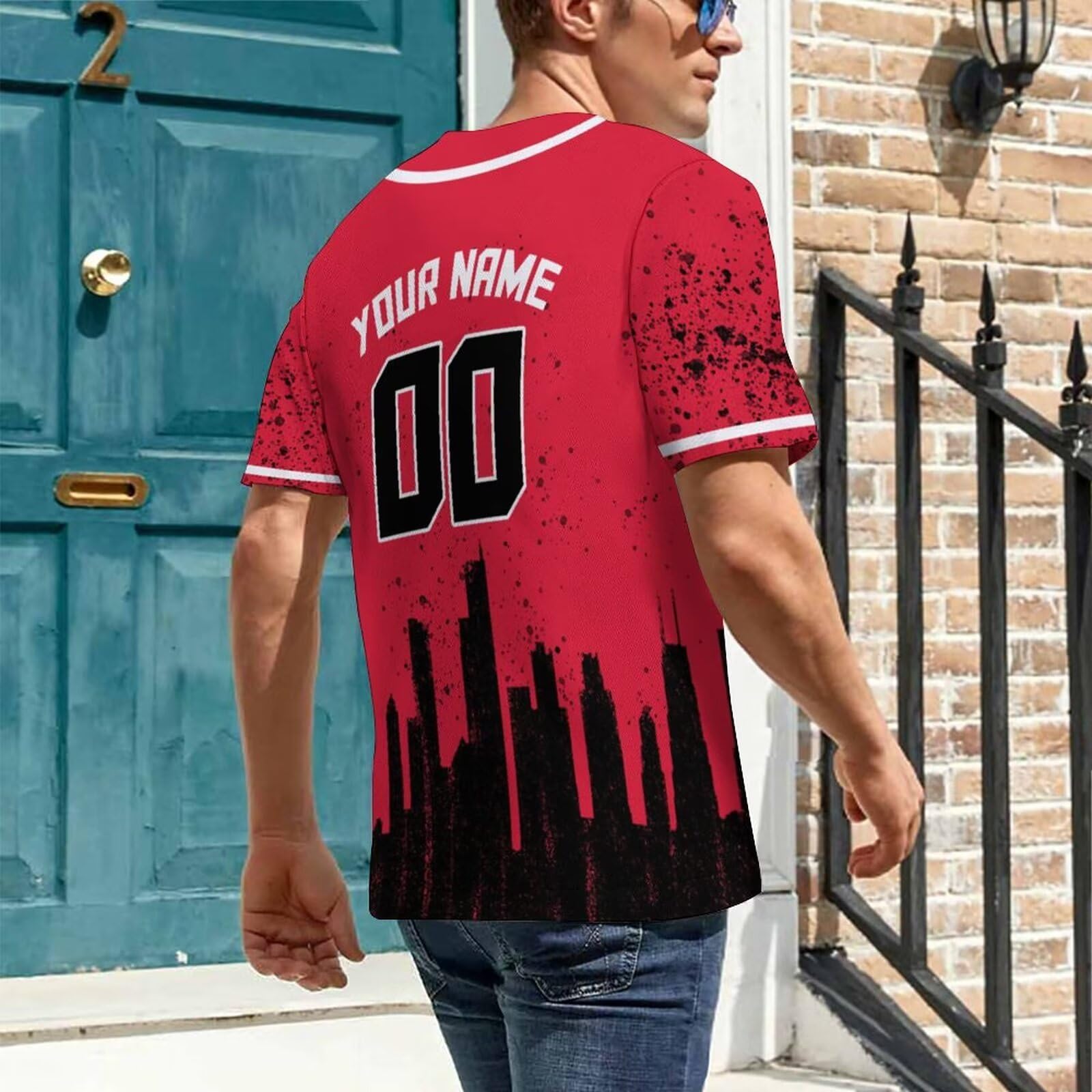Custom Hockey City Jersey Graffiti Shirts - Personalized Hockey Apparel with Name & Number for Men, Women & Youth - Unique Fan Gifts for Games, Parties & Sports Events
