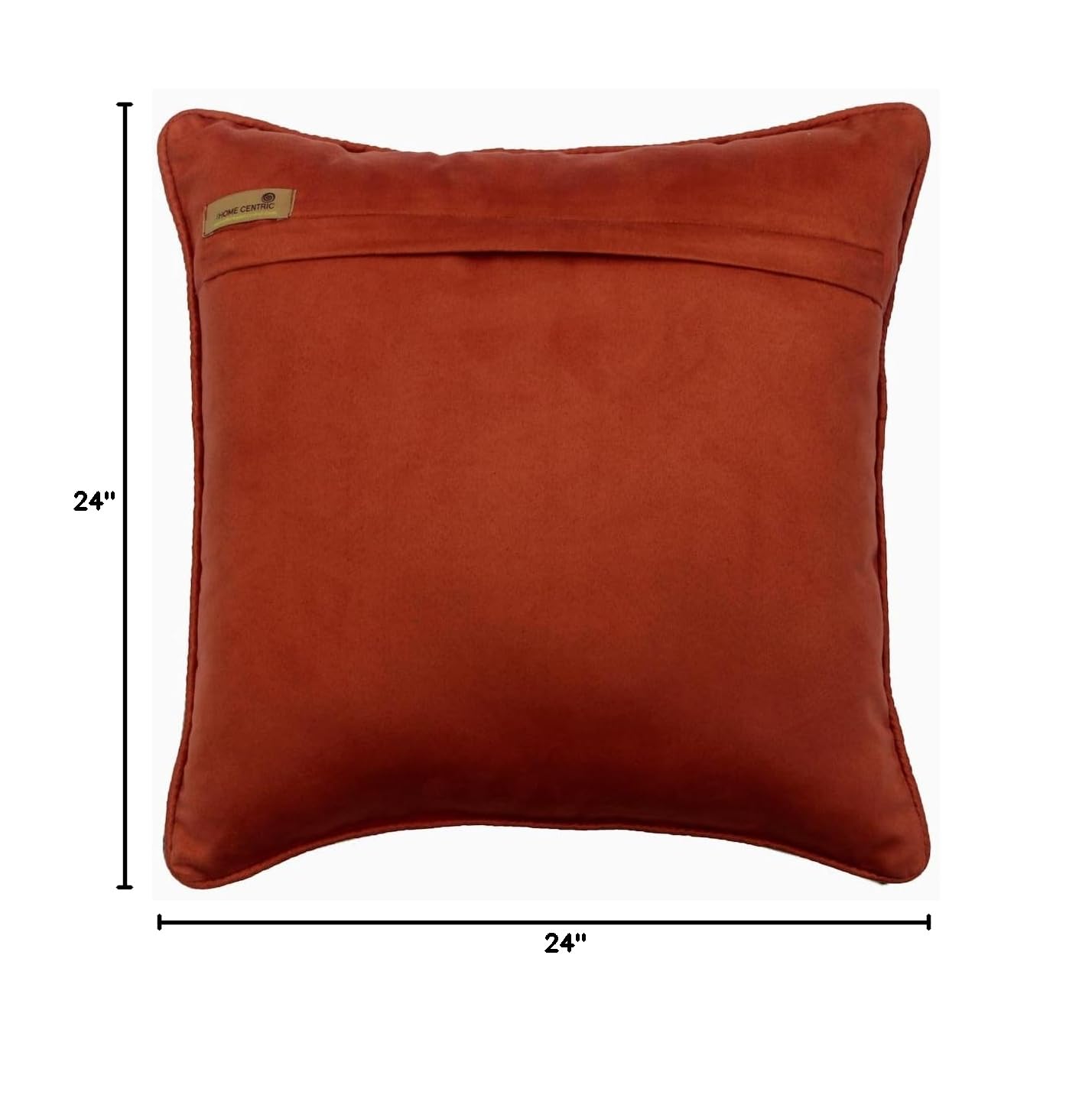 24x24 Inch Orange Jacquard Abstract Throw Pillow Cover - Contemporary Euro Sham for Sofa & Bed Decor - Perfect for Easter Home Decor & Modern Living Room Styling