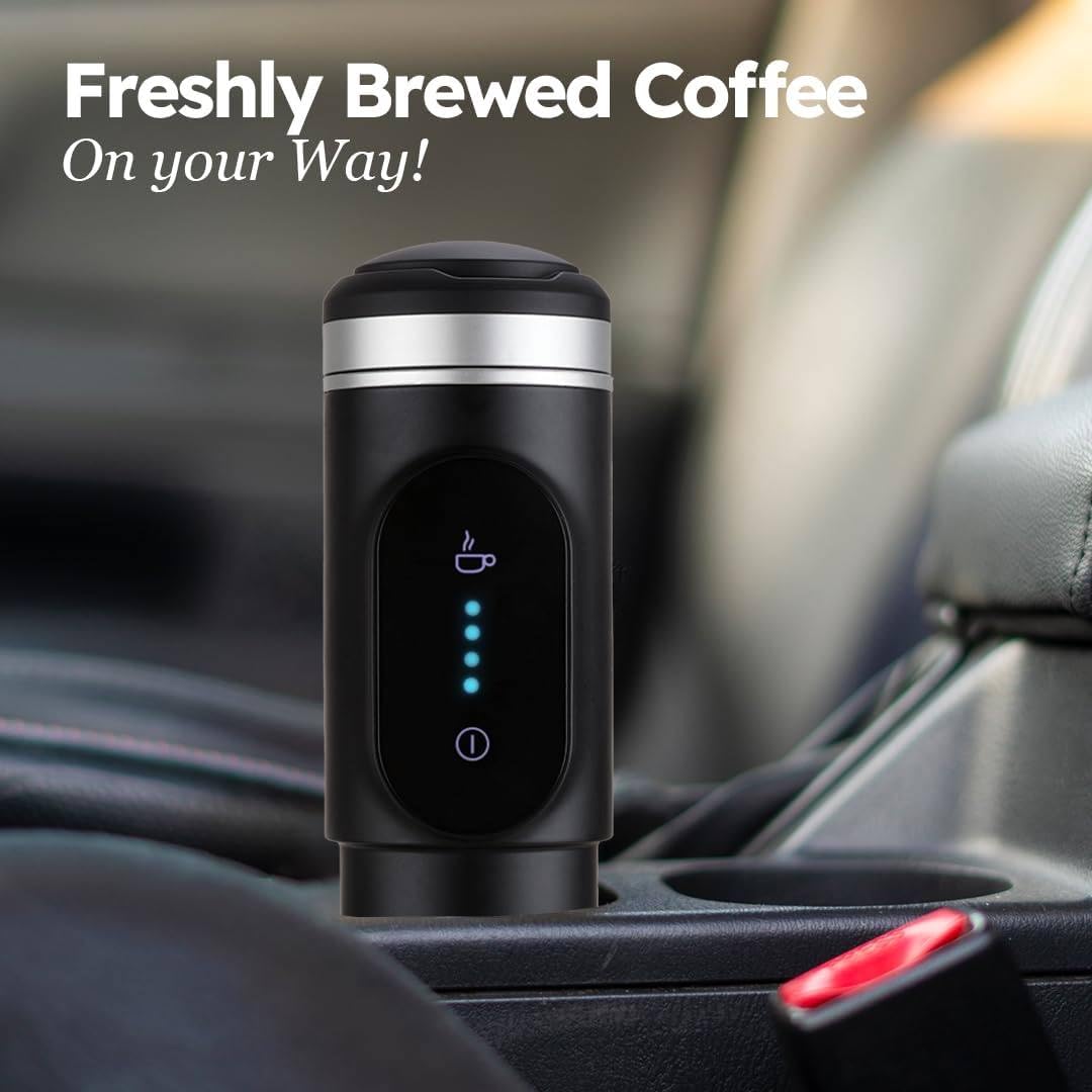 Portable Mini Espresso Machine with USB Charging - Compact Travel Coffee Maker for Camping, Hiking, RV & Office Use | Perfect for Outdoor Adventures & Workspaces