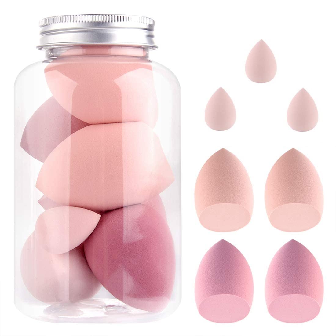 Gonegal 7-Piece Makeup Sponge Blender Set - Professional Foundation Sponge for Liquid, Powder & BB Cream - Perfect for Flawless Makeup Application at Home or On-the-Go