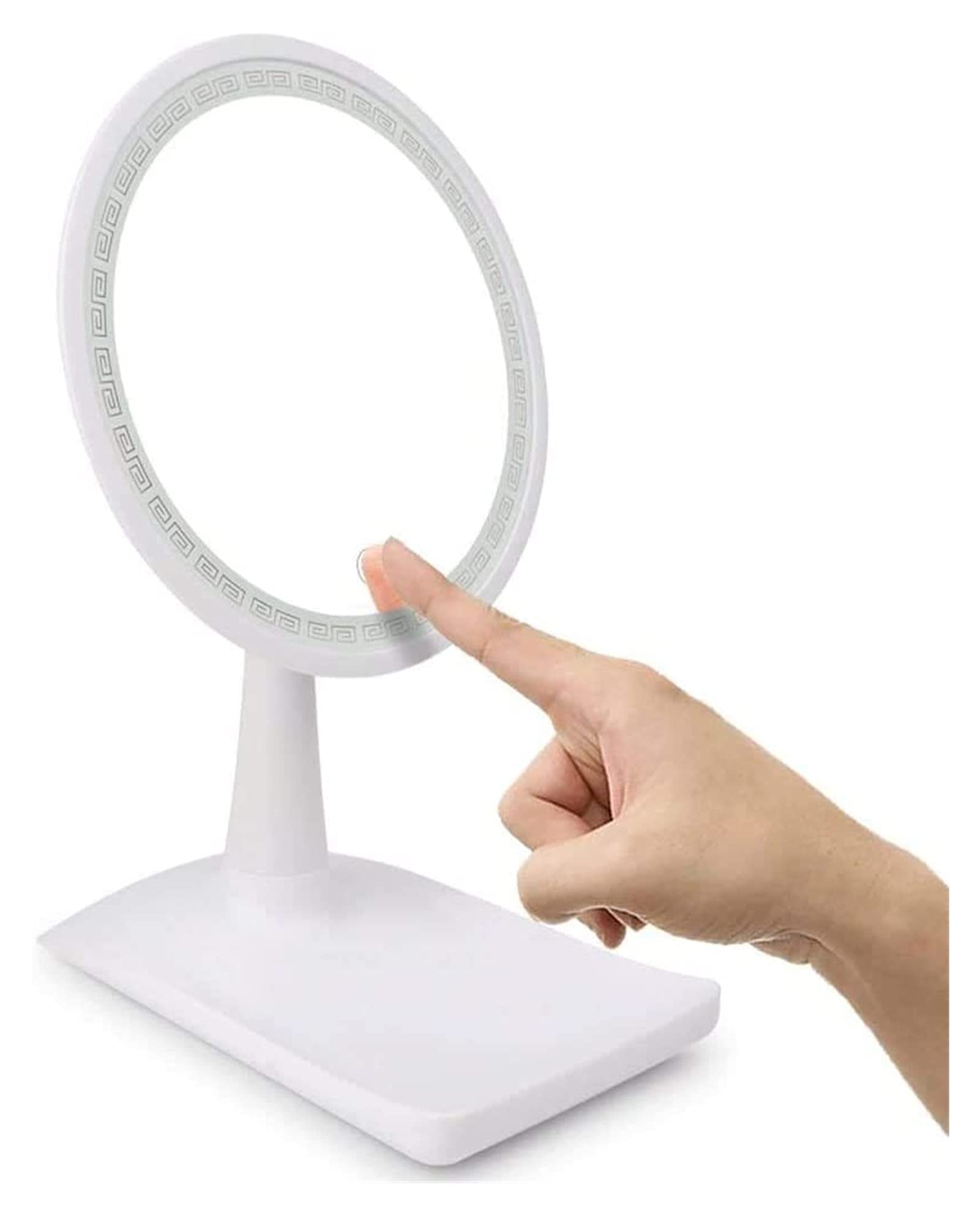 KEKEYANG LED Makeup Mirror with 360° Rotation - HD Vanity Mirror for Makeup Application, European Style Desktop Beauty Mirror - Perfect for Home, Salon, and Travel Use