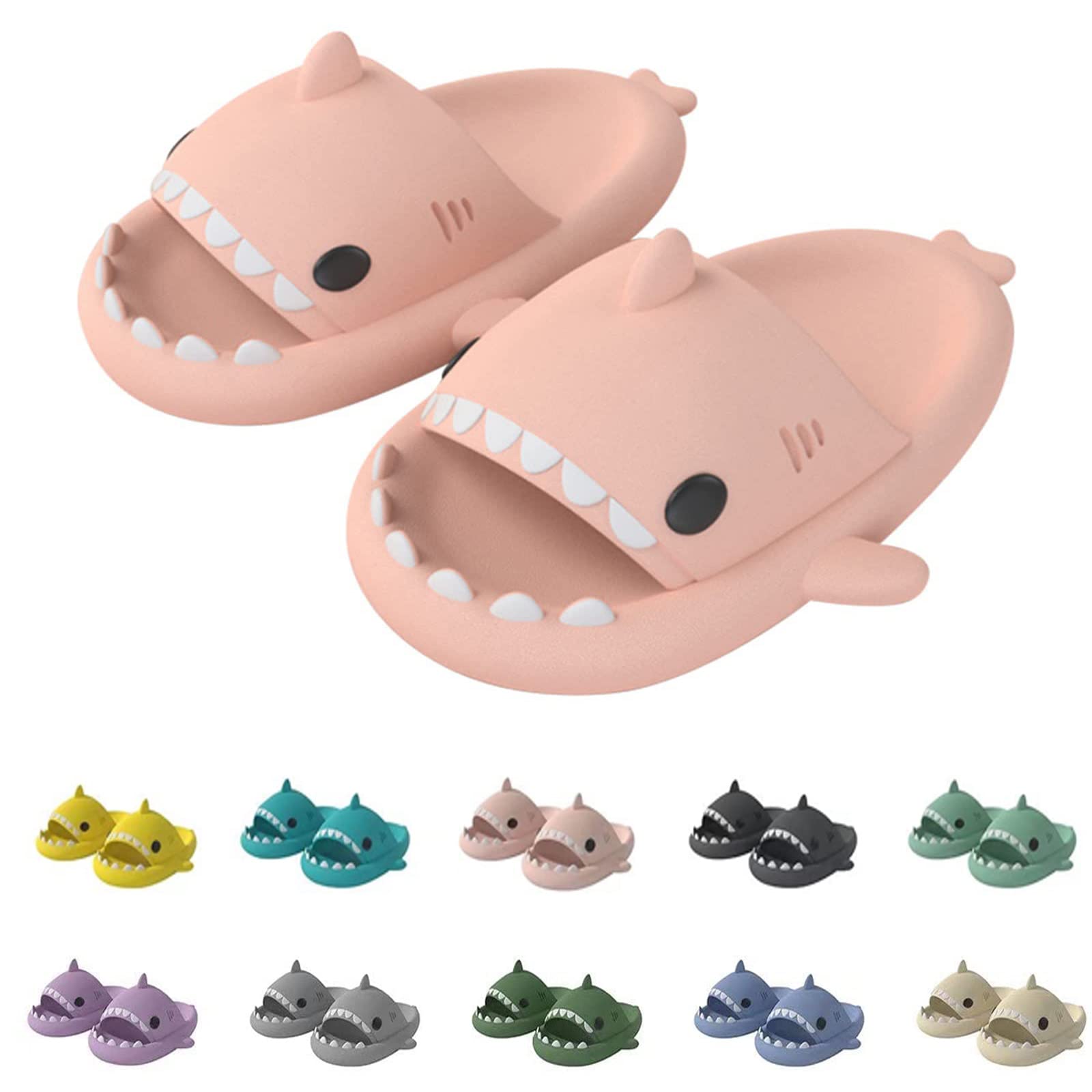 **Comfy Shark Slippers for Kids, Men & Women - Soft Cloud Slides with Anti-Slip Sole - Perfect for Indoor, Outdoor & Beach Wear**