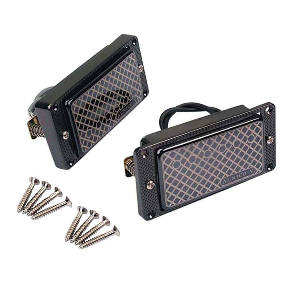 Alnico V Pickups for LP Guitar - High-Quality Replacement Guitar Parts in Black | Perfect for Rock, Blues & Metal Performances