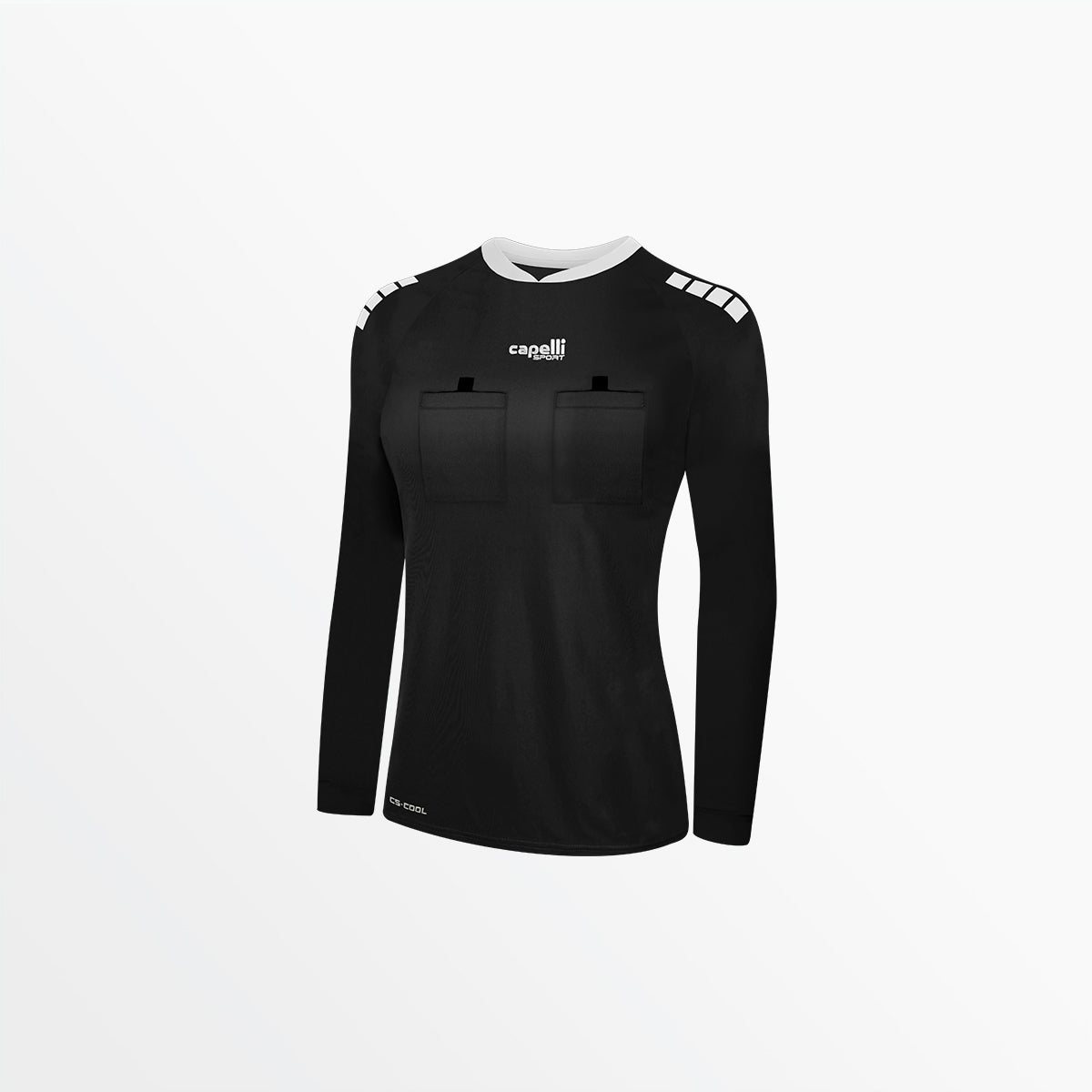 Women's Referee Long Sleeve Jersey - Comfortable Basic Sports Shirt for Soccer, Basketball & Volleyball Games