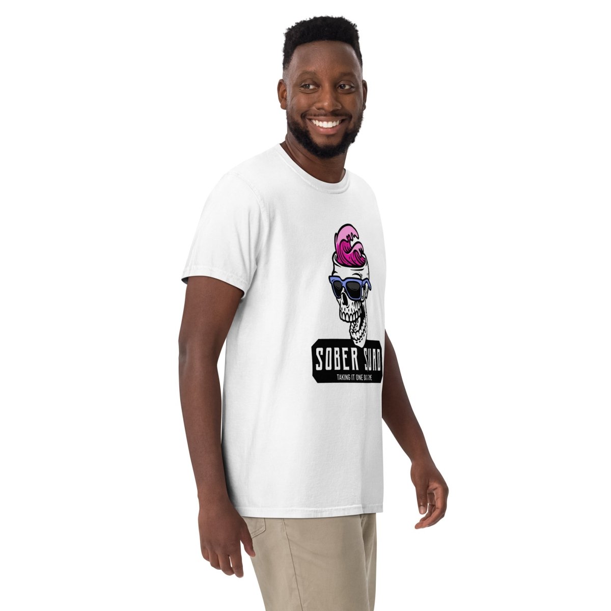 Sober Squad Unisex Heavyweight Cotton T-Shirt - Comfortable & Durable Casual Wear for Everyday Use, Gym, and Outings