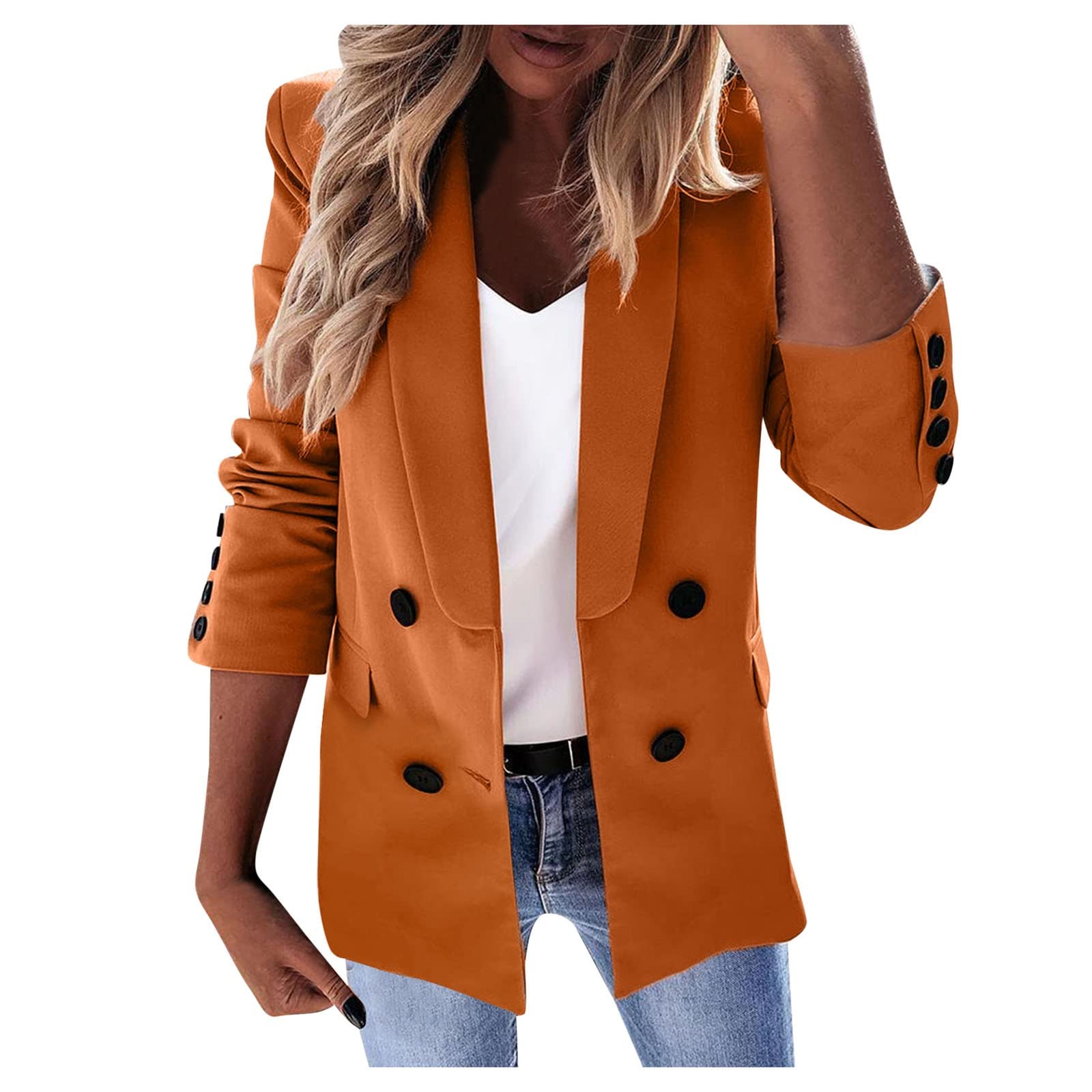 Women's Wool Long Coat with Bow & Bandage Sleeves - Elegant Winter Jacket with Pockets | Windbreaker for Office, Date Night & Outdoor Activities