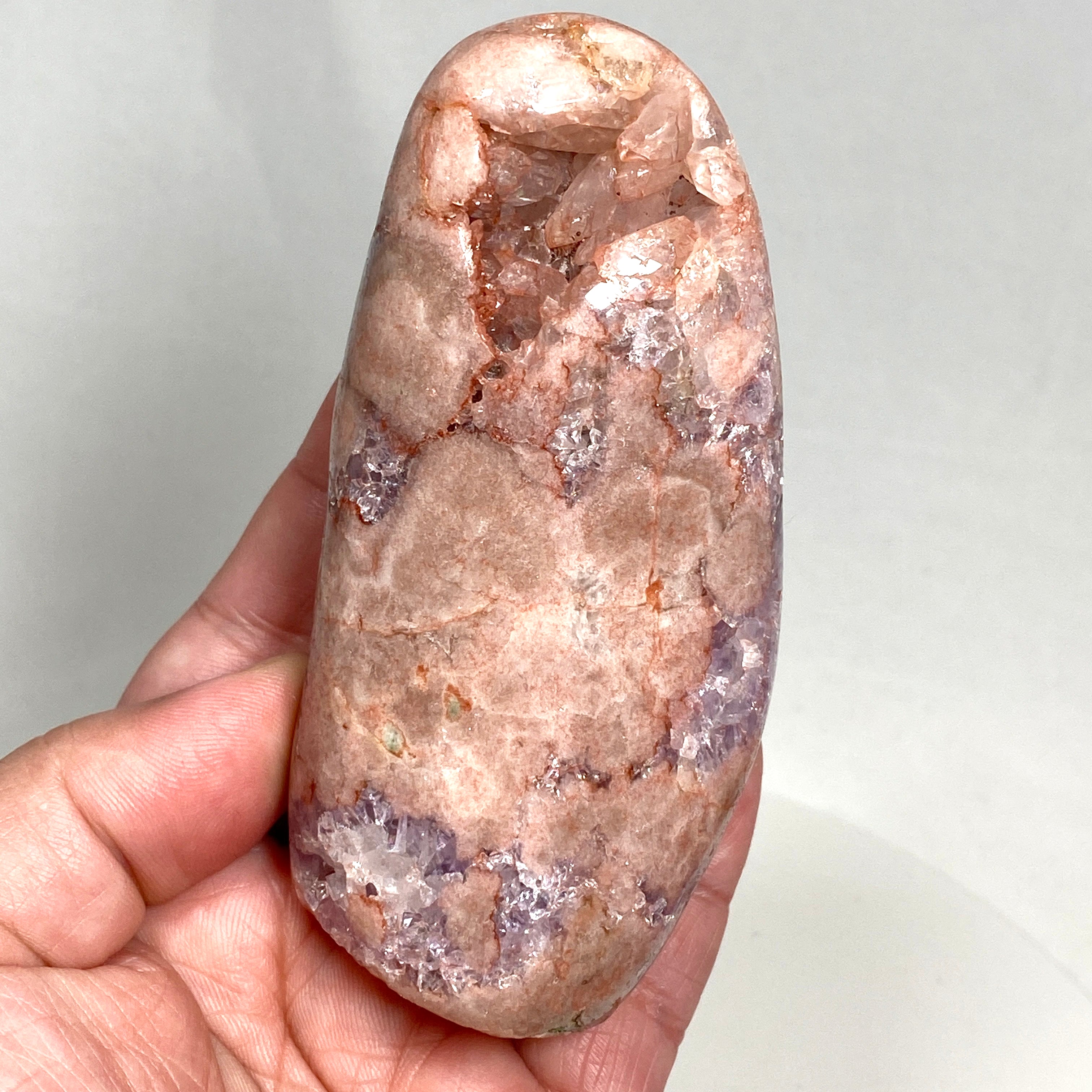 Natural Pink Amethyst Freeform Stone - Healing Crystal for Meditation, Yoga & Home Decor (PAF 03) | Perfect for Spiritual Gifts, Reiki Energy Work & Positive Vibes