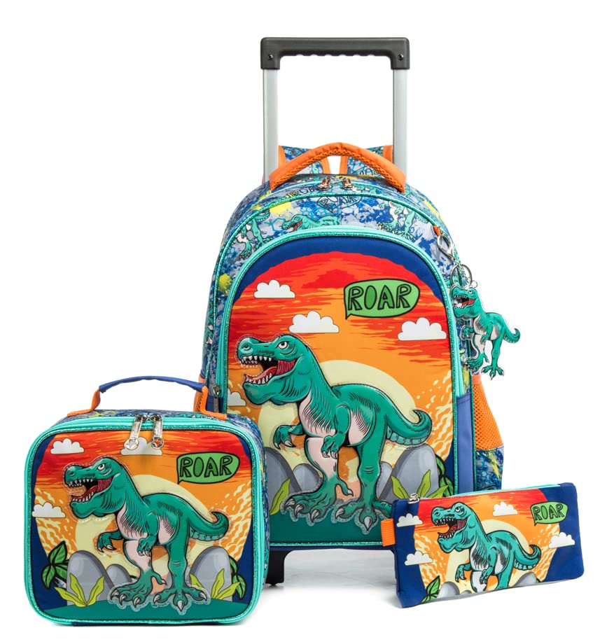 Unicorn 15.7 Inch School Backpack with Wheels for Girls - Perfect for Primary School & Travel