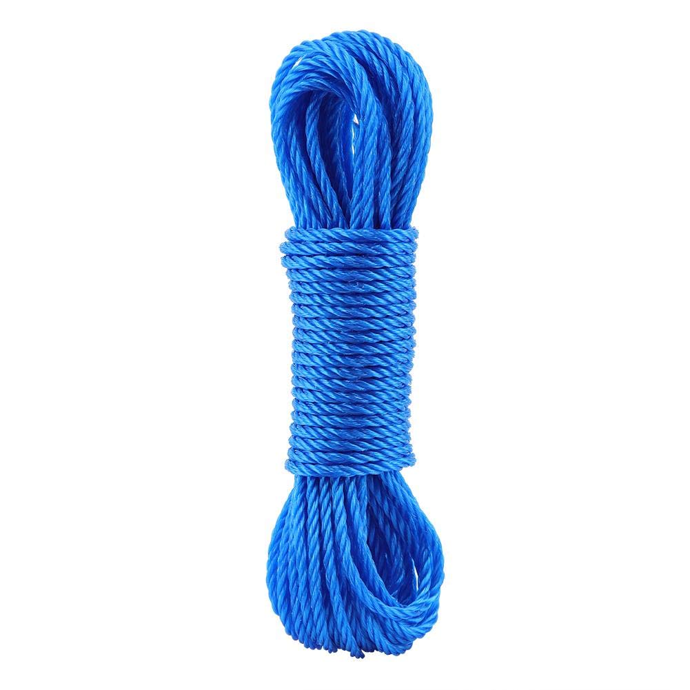 01 Heavy Duty Nylon Rope - 10M Durable Gardening Rope, Dog Leash & Climbing Traction Strapping for Camping, Outdoor Activities & Garden Accessories (Blue) - Perfect for Hiking, Pet Walking & Plant Support