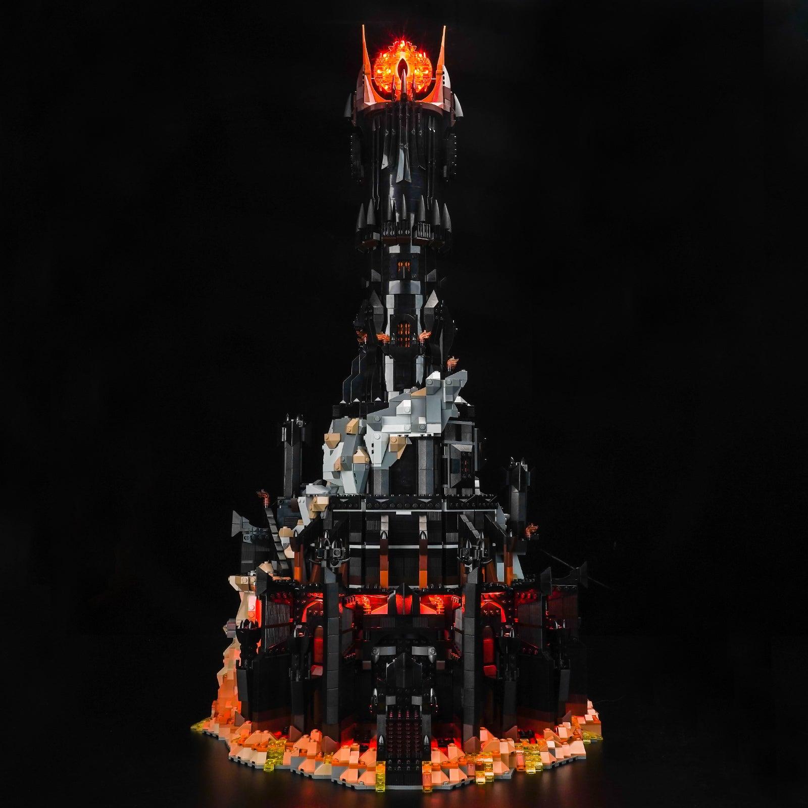 LEGO The Lord of The Rings Barad-dûr 10333 Light Kit - DIY Lighting Set for LEGO Castle Building Blocks - Perfect for Display & Nighttime Showcase