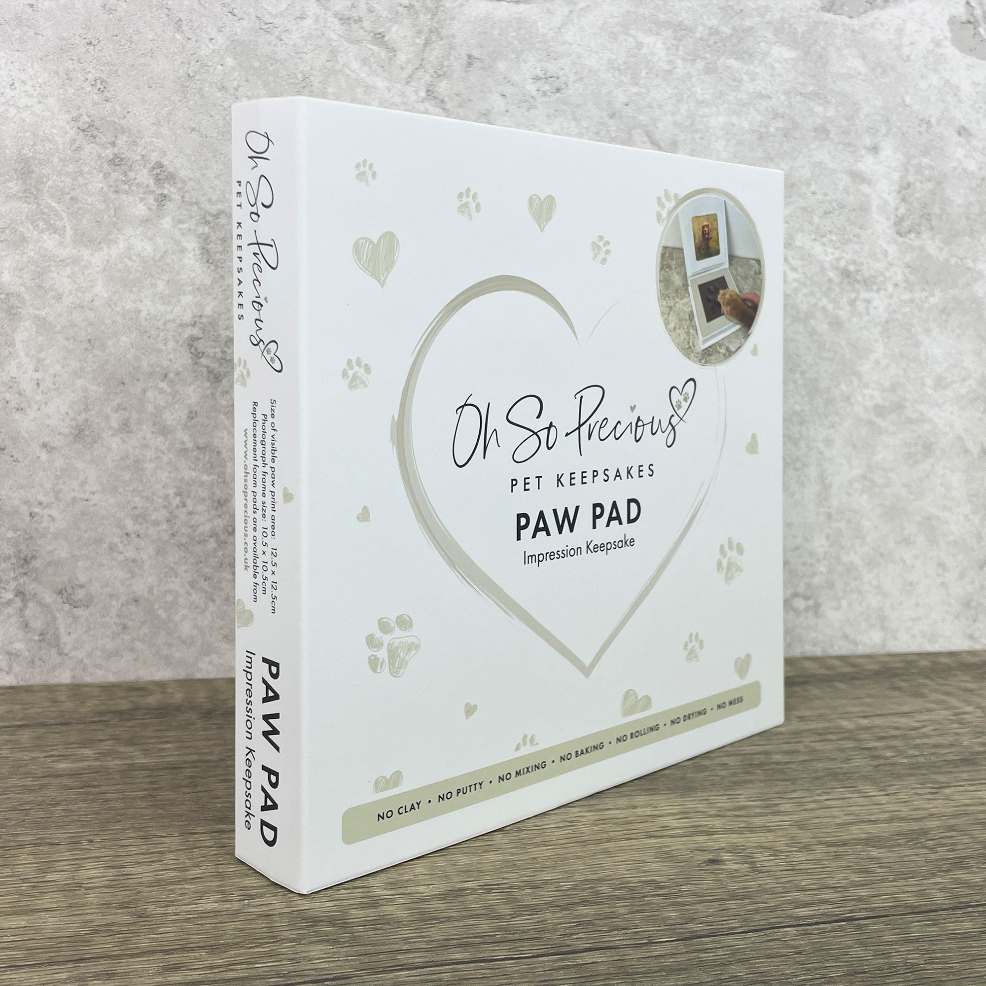 Oh So Precious Paw Pad Impression Kit - Capture Your Pet's Paw Prints for Lasting Memories - Perfect for Pet Memorials, Keepsakes & Personalized Gifts
