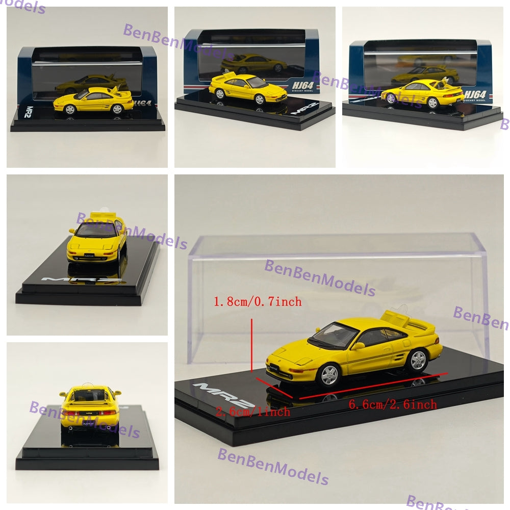1/64 Scale Toyota MR2 (SW20) GT-S 1991 Diecast Model Car - Limited Edition Collectible for Car Enthusiasts & Hobbyists - Perfect for Display, Gifts, and Model Car Collections