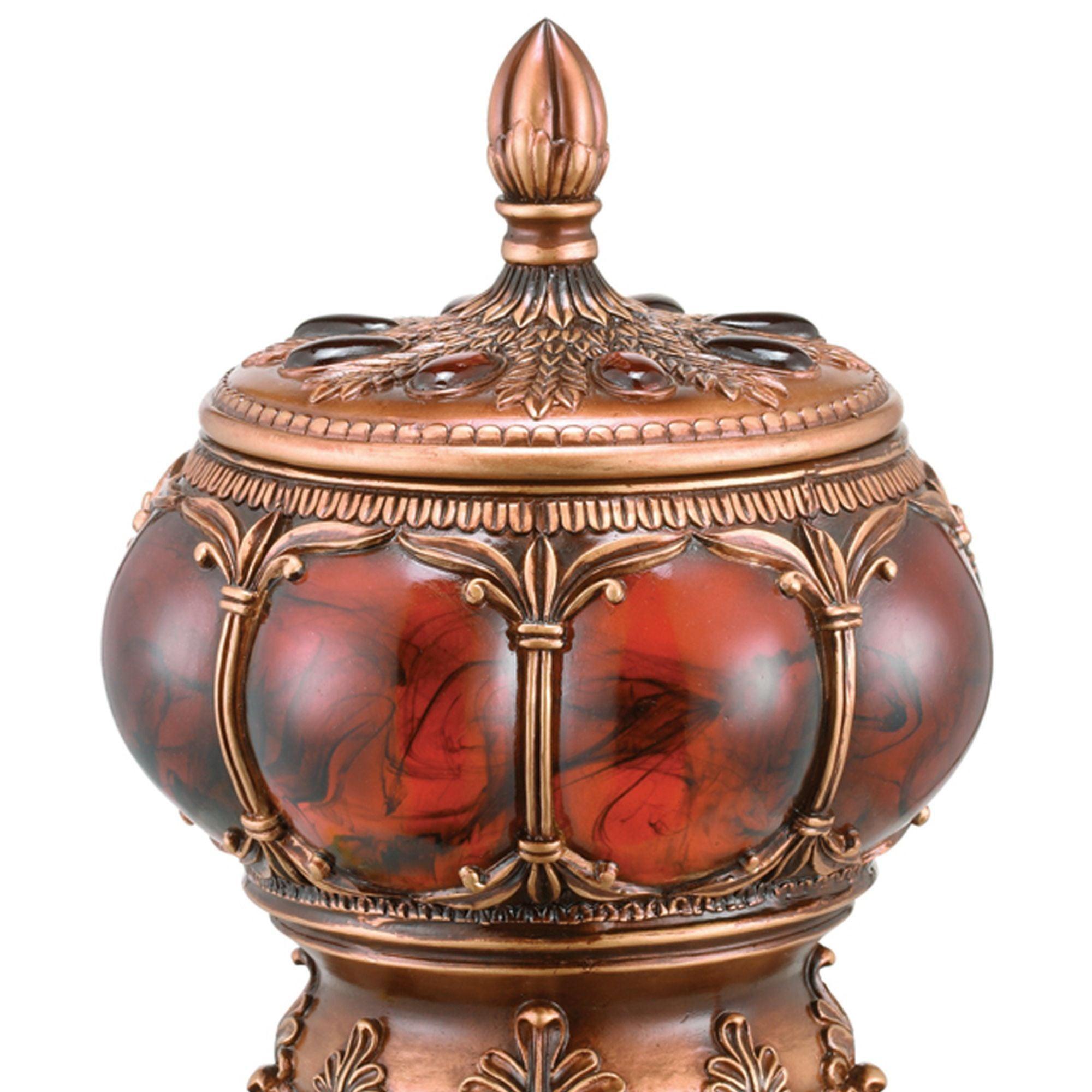 11.5 Inch Tall Decorative Jewelry Box with Multiple Designs & Elegant Accents - Perfect for Jewelry Storage, Gift Giving & Home Décor