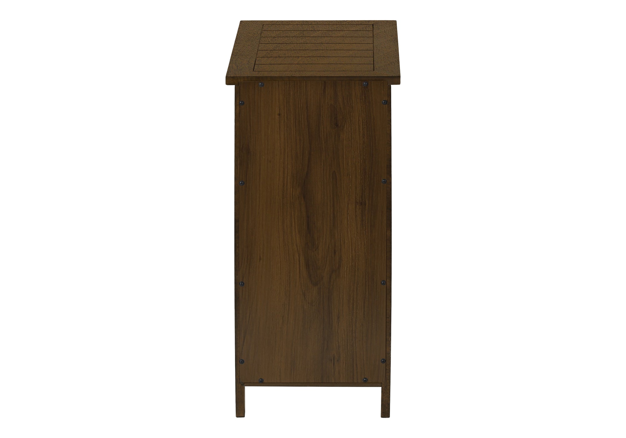 Brown Wood Veneer Accent Table with Storage Drawer - Transitional Nightstand for Bedroom, Living Room & Office - Compact Side Table with Shelf & Drawer for Small Spaces