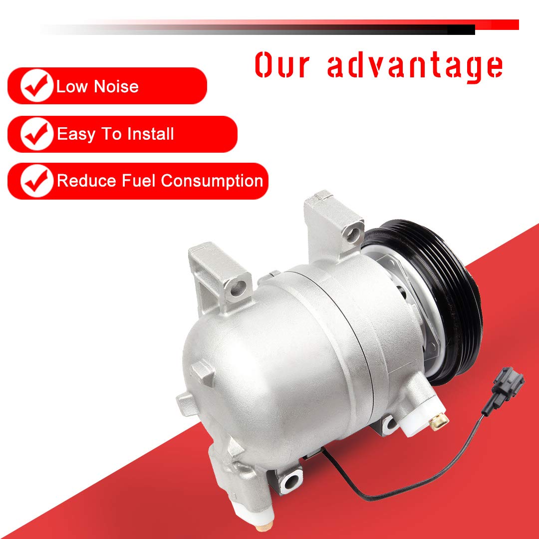CCIYU A/C Compressor with Clutch - Compatible with 2002-2005 Subaru Impreza 2.0L (Part# 10362880) | High-Performance Car Air Conditioning Compressor | Perfect for Summer Cooling & Long Road Trips
