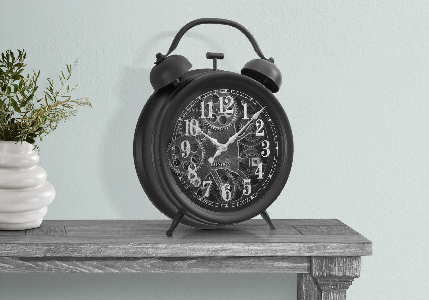 Aria Alarm Clock - Digital LED Display with Snooze Function, Black - Perfect for Bedroom, Office, and Travel Use
