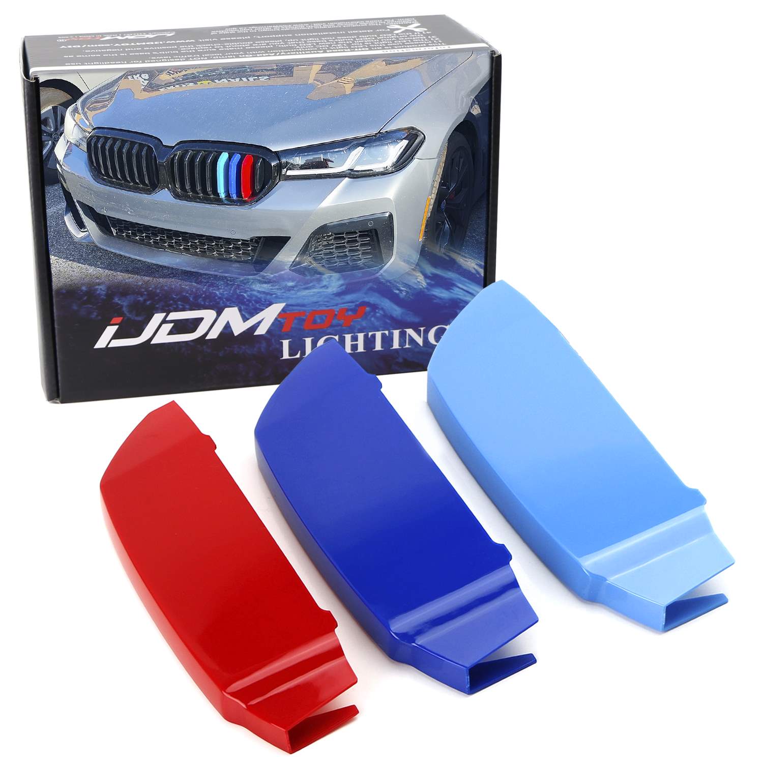 BMW G30 G31 5 Series M Style Color Grille Inserts (2021+) - 8 Beam Design for Enhanced Style & Sporty Look | Perfect for Car Enthusiasts & Custom Upgrades