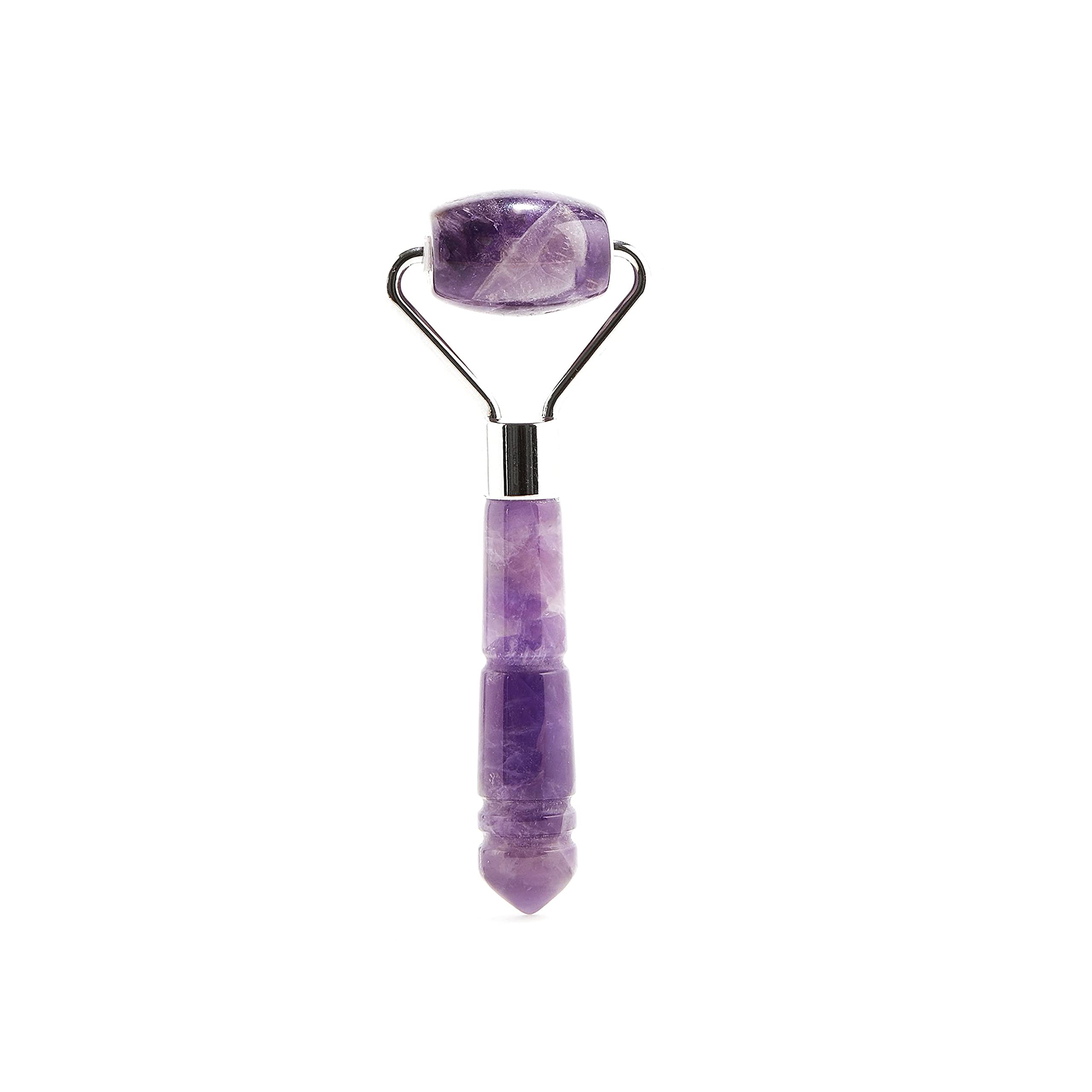 Amethyst Facial Roller for Wrinkles & Anti-Aging - Skin Care Massager for Face Lift & Relaxation