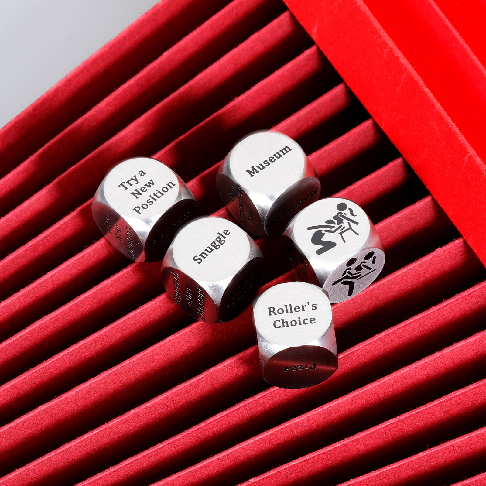 VANLOVEMAC Anniversary Date Night Dice Set for Couples - Fun Romantic Game for Women & Men, Boyfriend & Girlfriend, Wife & Husband - Perfect Valentine's Day, Christmas, 11th Anniversary & Wedding Gift - Great for Date Nights, Romantic Evenings & Special Occasions