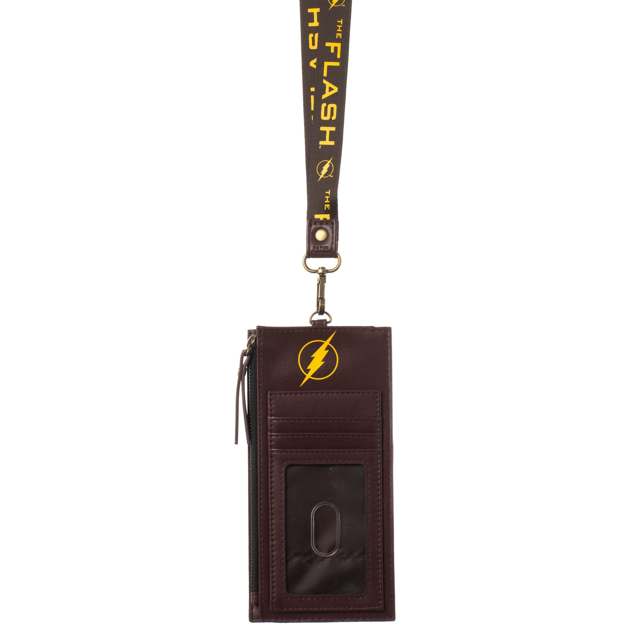 DC Comics Flash Superhero Lanyard & Phone Case Set - Perfect for Comic Conventions, School ID Badges & Superhero Fans