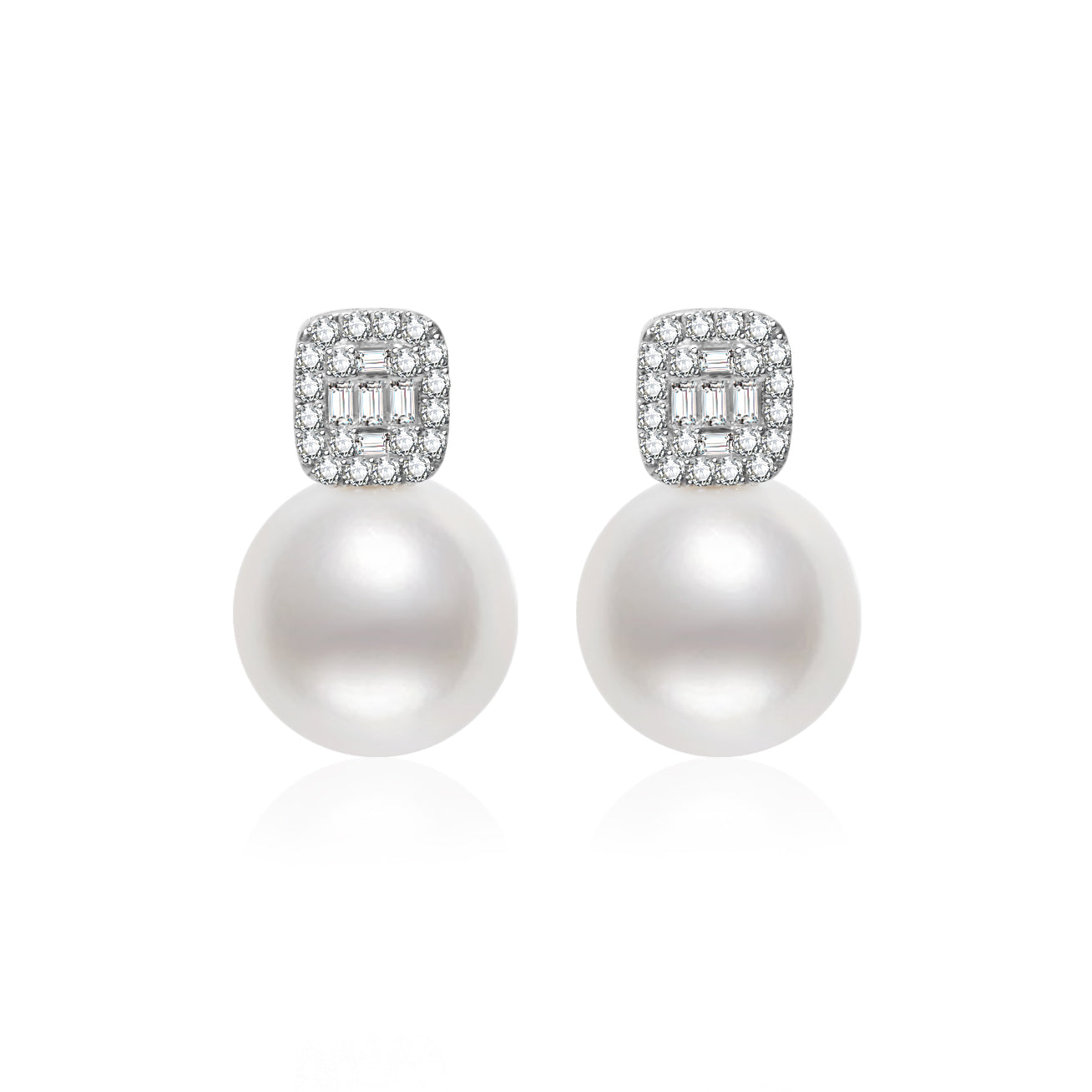 18K Solid Gold Edison Pearl Earrings for Women - Classic Stud Earrings for Daily Wear, Gift Giving & Special Occasions - KE00182