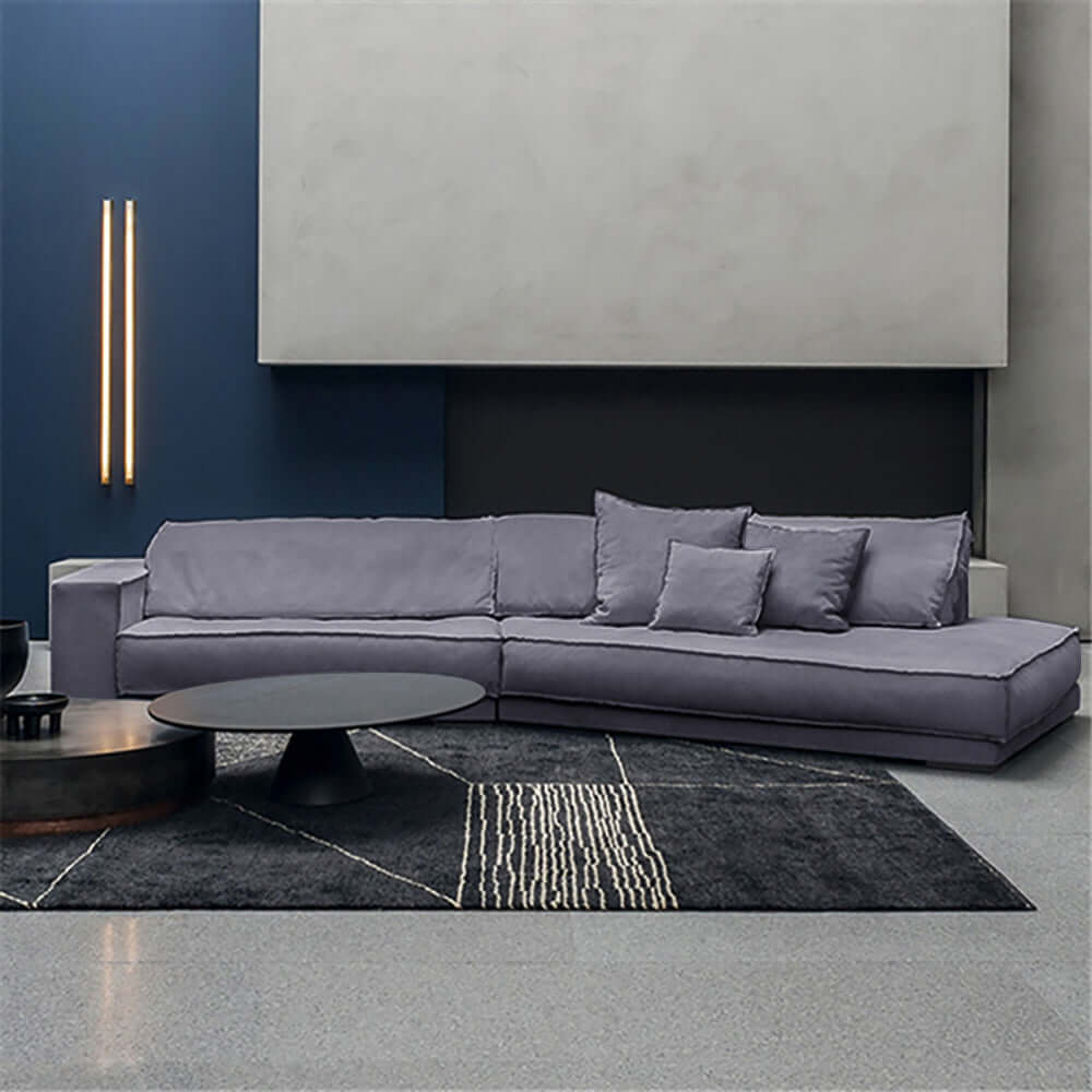 Modern Dark Gray Sectional Sofa for Living Room - Comfortable L-Shaped Couch with Reversible Chaise - Perfect for Small Spaces, Family Gatherings & Movie Nights