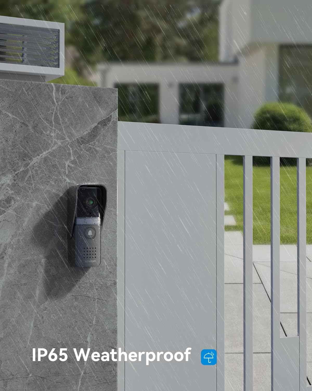 TMEZON 7-Inch Wired Video Intercom System with HD Camera & Monitor - Doorbell Phone Kit Supports Remote Unlock, 24/7 Monitoring & 2-Way Audio for Villa, Home, Office & Apartment Security | Ideal for Gated Communities, Smart Homes & Multi-Unit Buildings