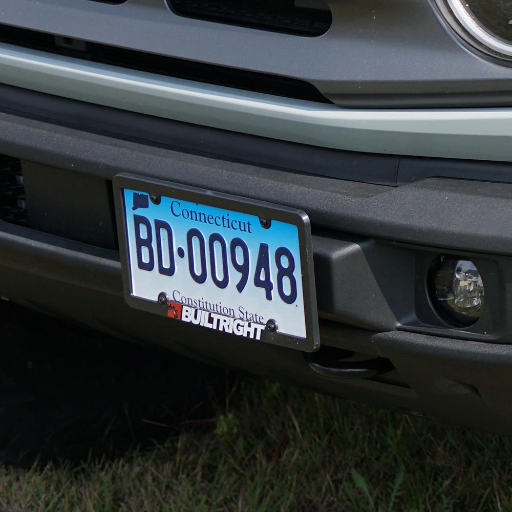 21-24 Ford Bronco License Plate Relocation Kit - Compatible with Standard Plastic Bumper | Off-Road Accessory for Enhanced Visibility & Legal Compliance