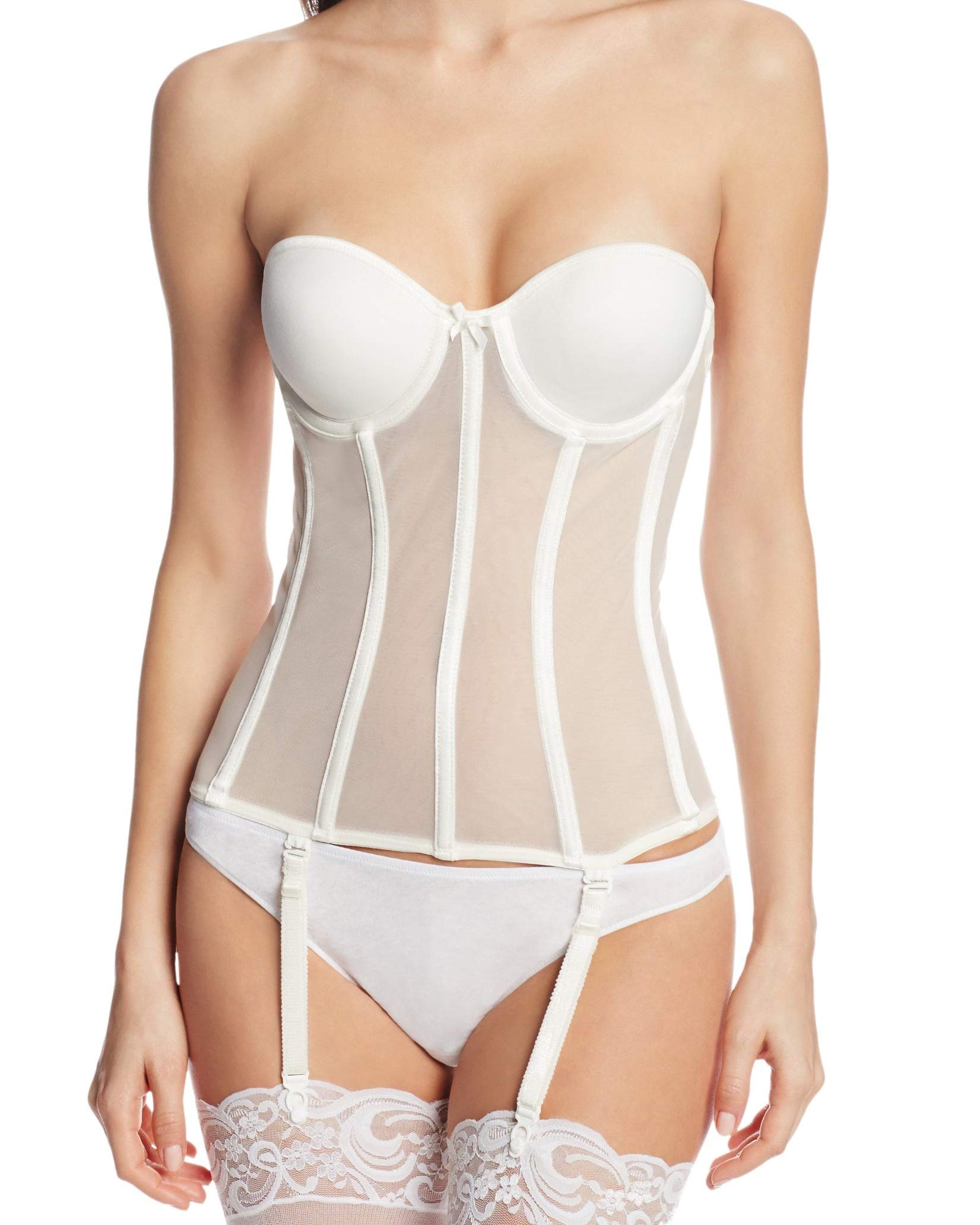 **Seamless Molded Sheer Corset Bra for Women - Full Figure Support & Comfort - Perfect for Carnival, Lingerie, and Special Occasions**