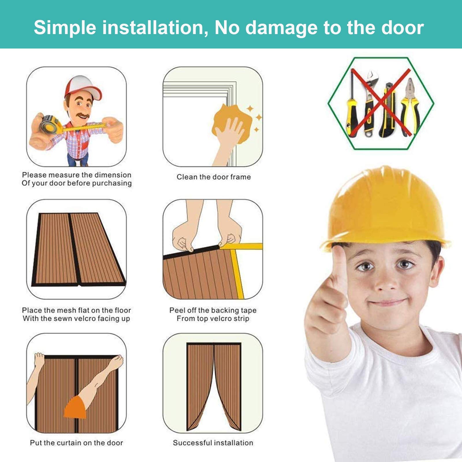 Magnetic Screen Door - Insulated Windproof for Balcony & Patio