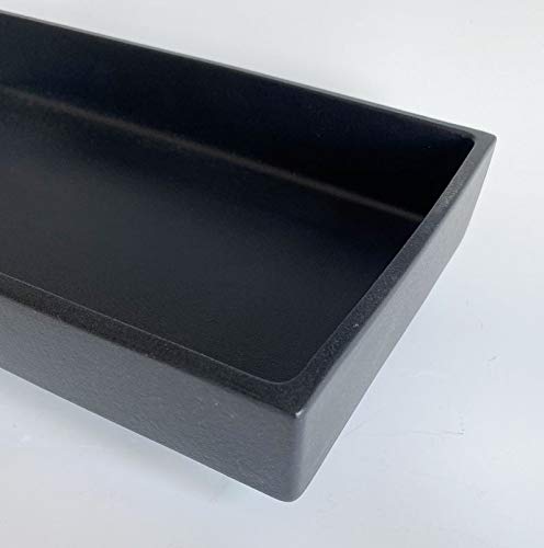 Japanese Rectangular Ceramic Suiban Vase for Ikebana - Handcrafted Raised Base Flower Container - Perfect for Home Decor, Zen Meditation & Japanese Tea Ceremony