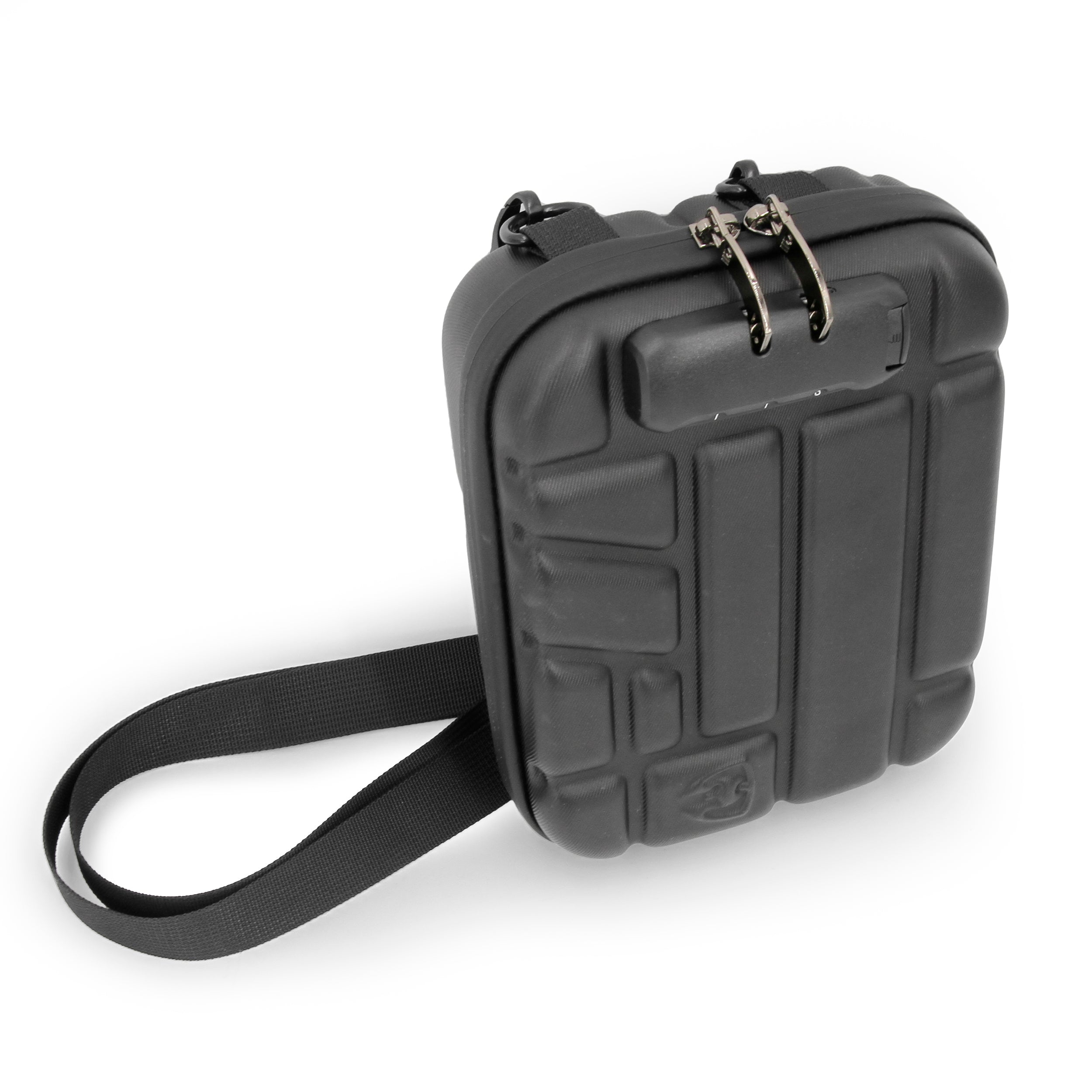 CASEMATIX Concealed Carry Locking Pistol Case for 9mm Handguns & Extra Magazines - Portable EVA Water Resistant Gun Bag with Shoulder Strap - Ideal for Range, Travel & Secure Storage