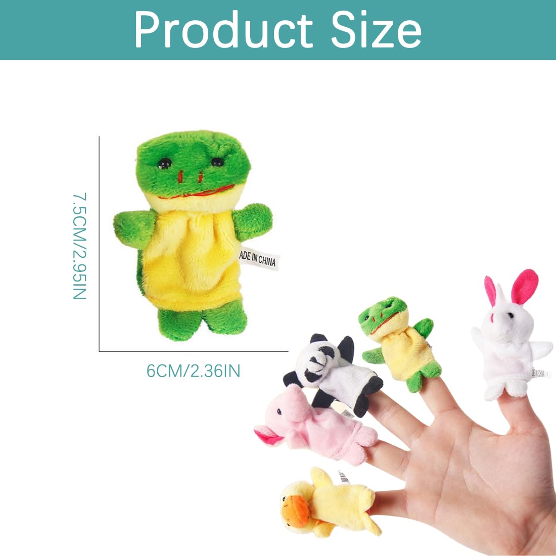 10 Pcs Animal Finger Puppets for Kids - Educational Storytime Toys, Mini Dolls for Shows, Games & School Activities - Perfect for Birthday Parties, Classroom Fun & Interactive Playtime