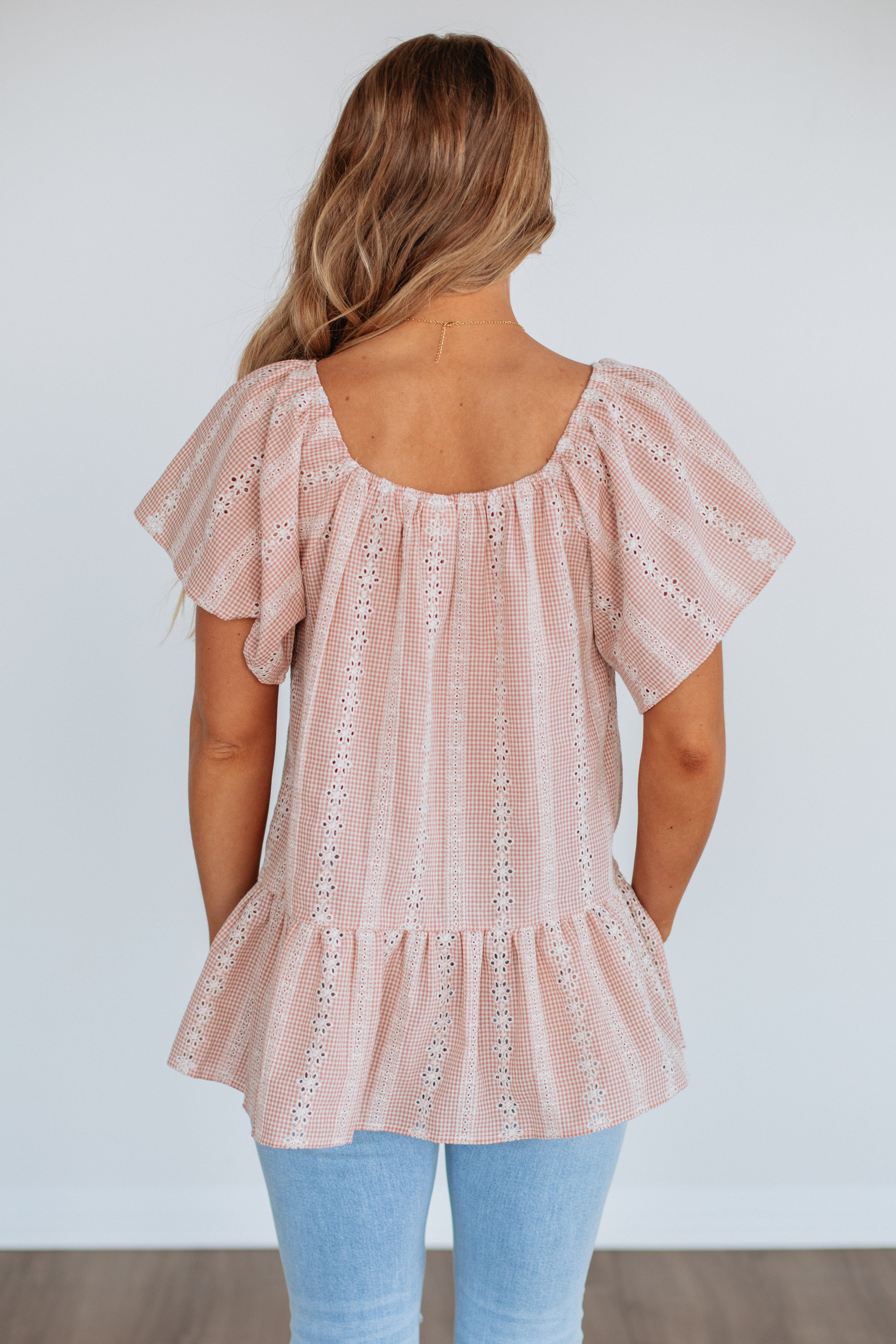 Alondra Women's Peach Mix Blouse - Stylish & Comfortable Top for Casual Wear, Office & Date Night