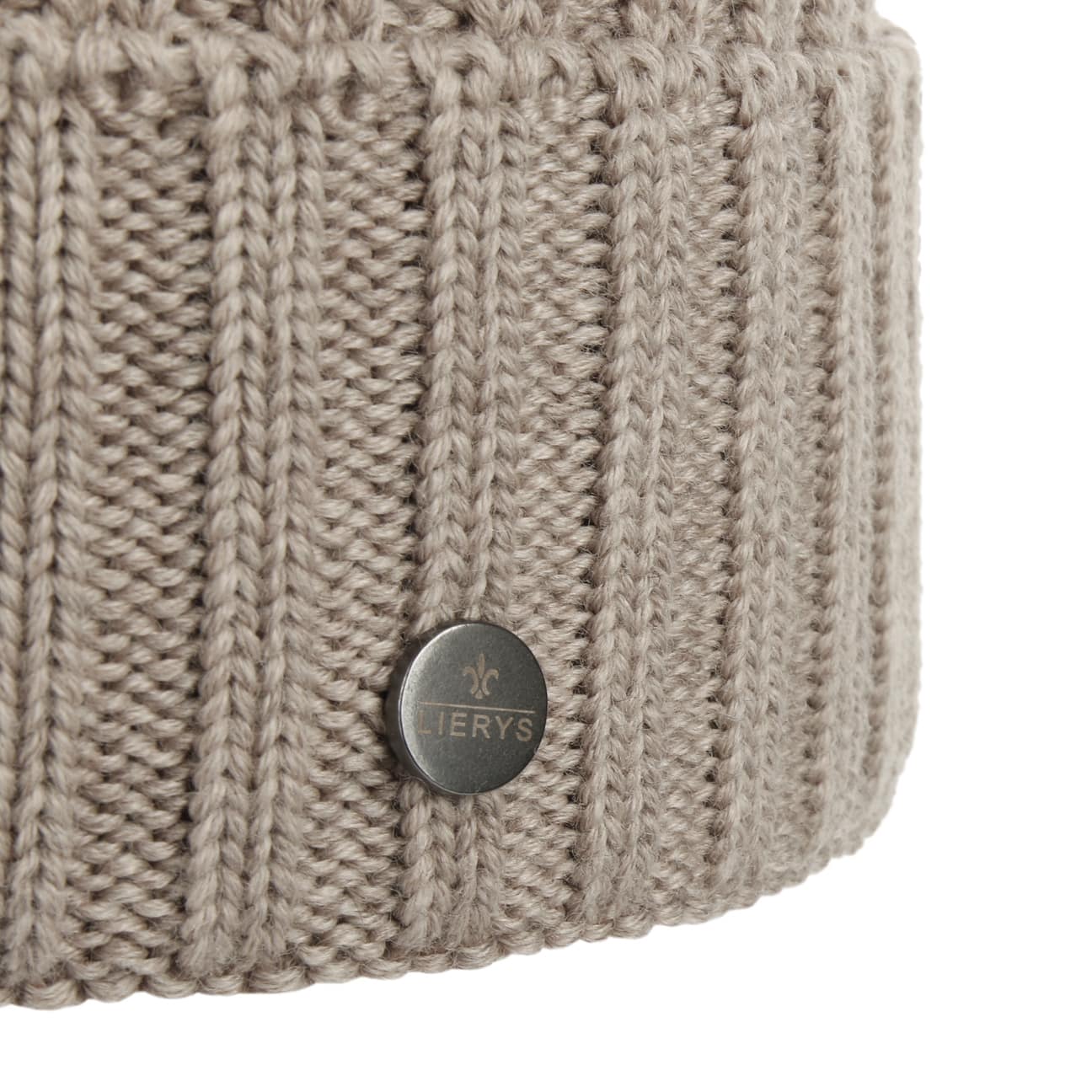 Lierys Merino Wool Rib Knit Beanie - Soft Winter Hat for Men & Women - Perfect for Skiing, Hiking & Cold Weather Activities