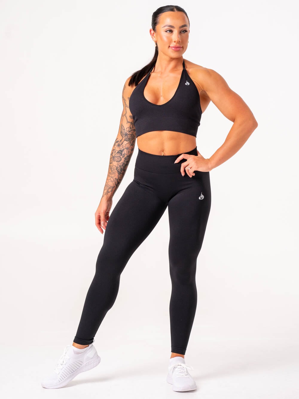 Lift Scrunch Leggings for Women - High Waisted Tummy Control Workout Leggings - Black - Perfect for Yoga, Gym & Everyday Wear