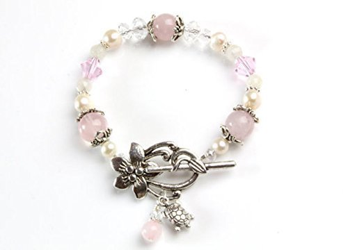Luna Love Fertility & Pregnancy Bracelet - Natural Rose Quartz & Moonstone Gemstone Jewelry for Women | Crystal Healing, Fertility Support & Pregnancy Gift | Perfect for Moms-to-Be, Baby Showers & Spiritual Healing