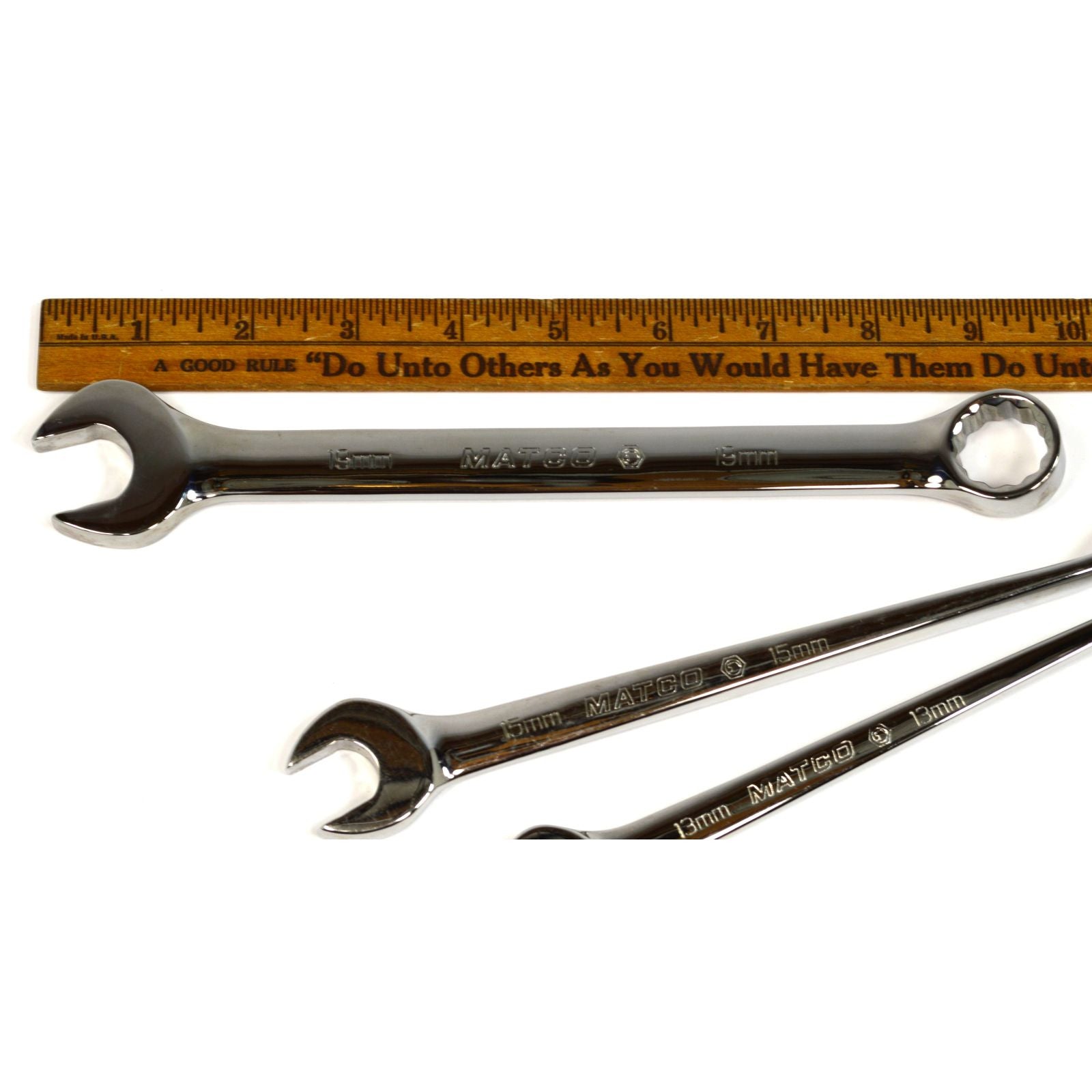 Premium 7-Piece Mixed Wrench Set - Matco & Armstrong Metric Combo & Flare Nut Wrenches - Perfect for Automotive Repair, DIY Projects & Professional Mechanics