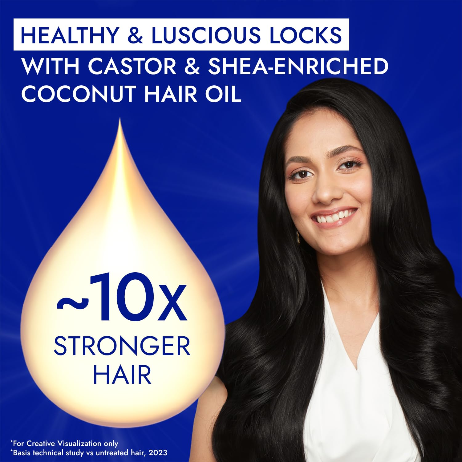 Parachute Advanced Castor & Shea Enriched Coconut Hair Oil 300ml | 10X Stronger Hair Growth | Deep Moisturizing & Nourishing Treatment | Reduces Hair Fall, Frizz & Breakage | Adds Vibrant Length & Volume | Dermatologist Tested | For Men & Women | Perfect for Dry, Damaged & Curly Hair Care