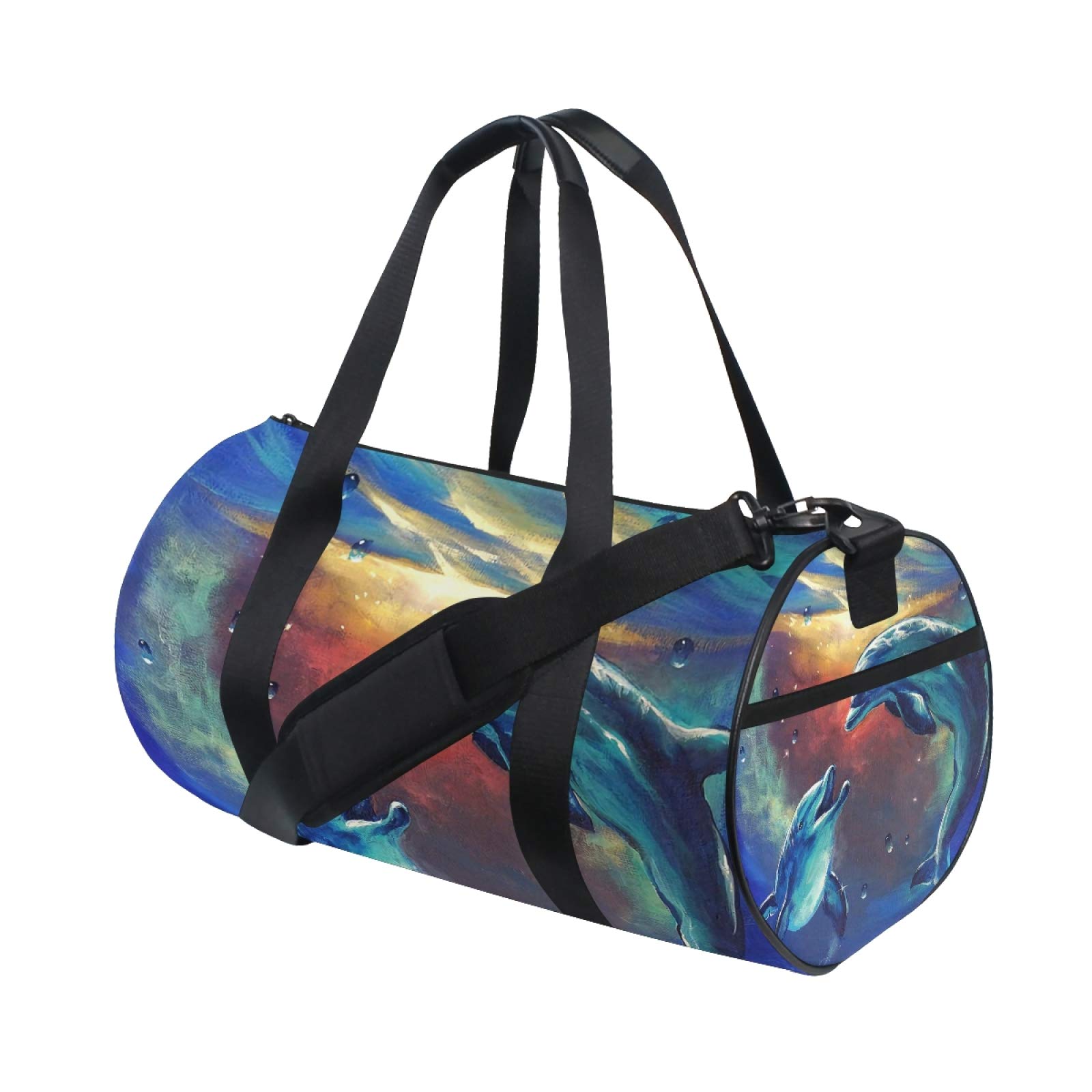 DOLPHIN Duffle Bag for Men & Women - Waterproof Gym Bag with Shoulder Strap, Large Sports Travel Duffel for Workout, Gym, Travel & Outdoor Activities