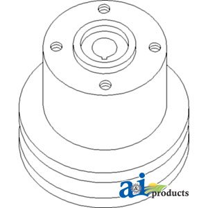 A&I Single Groove Water Pump Pulley for Perkins Gas Engine - Replacement Part No. A-... - Ideal for Engine Repair & Maintenance in Trucks, Tractors & Industrial Equipment