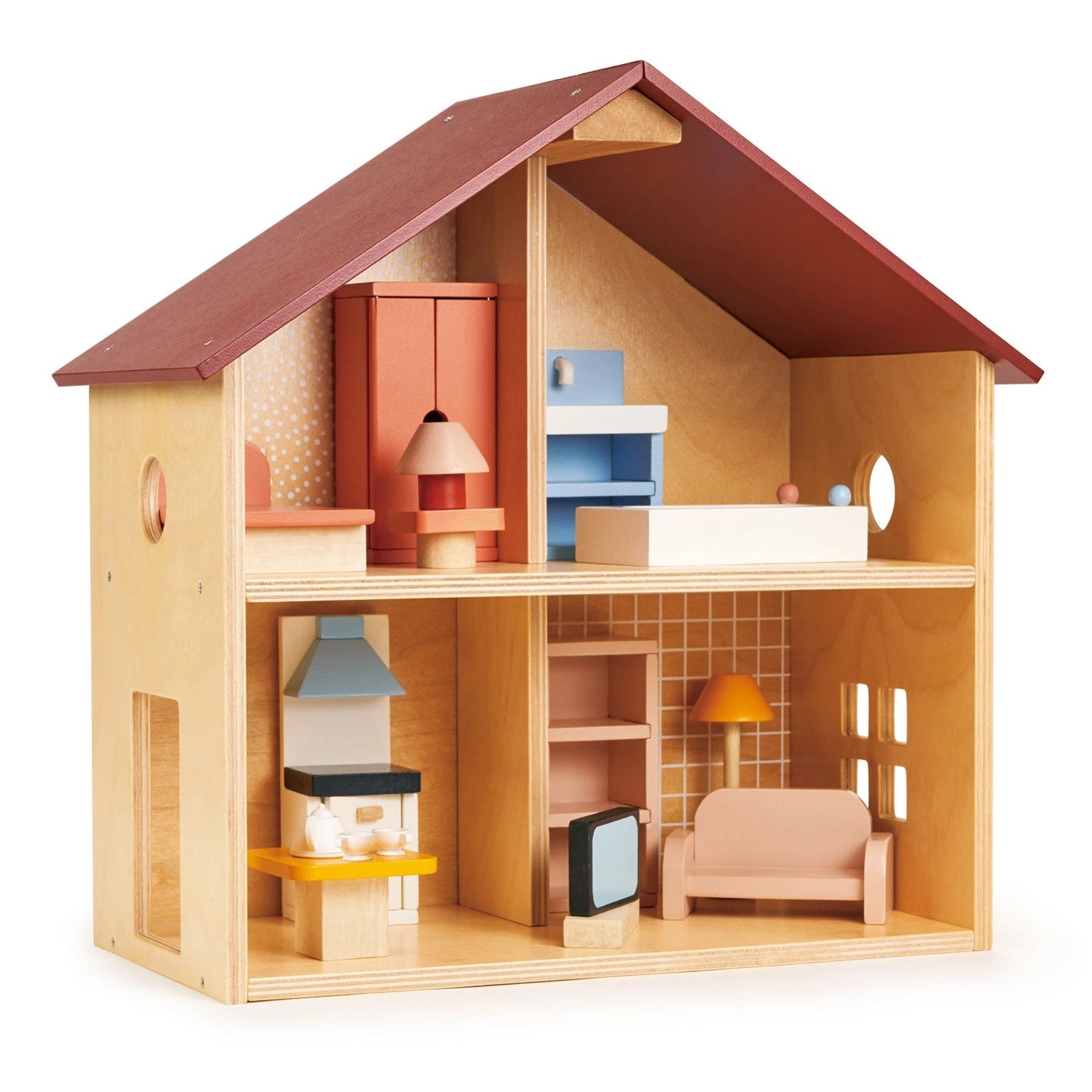 Poppets Doll House - Miniature Wooden Dollhouse for Kids, Collectors & DIY Enthusiasts | Perfect for Playtime, Room Decor & Gift Giving