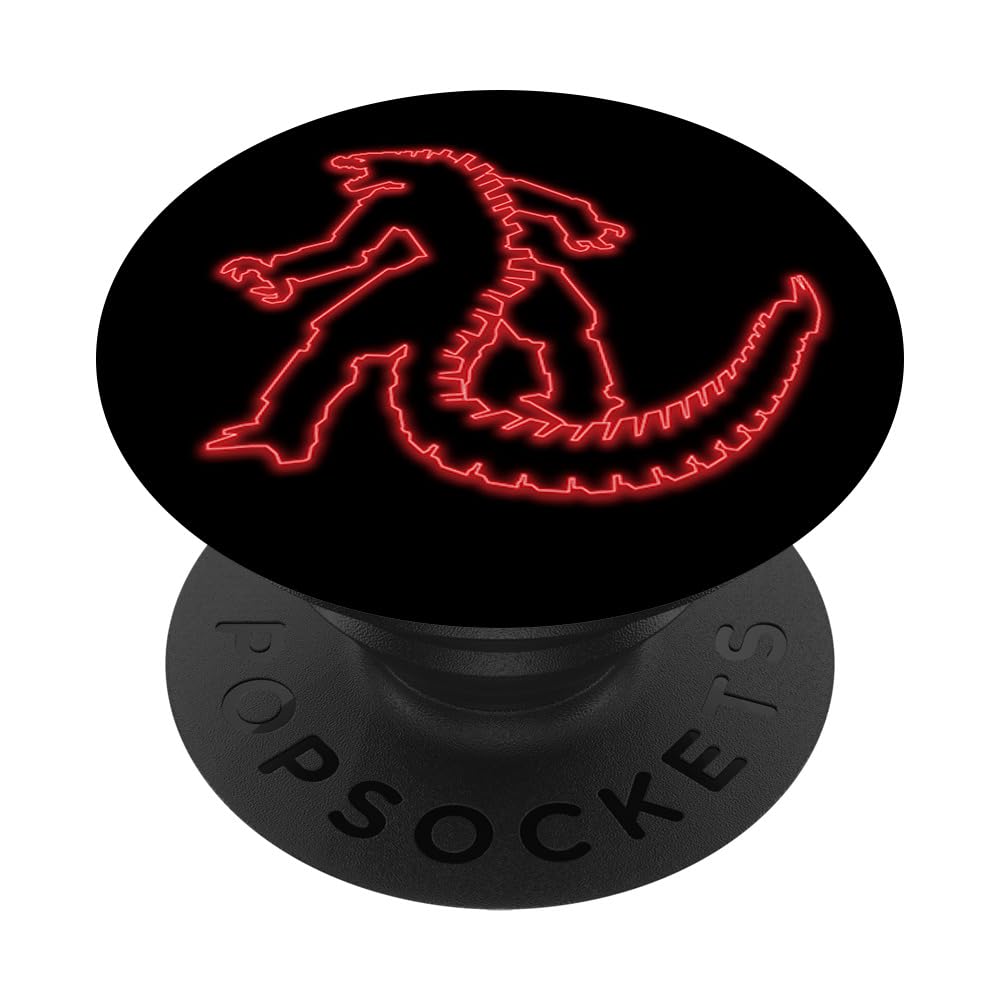 Godzilla vs Kong - Mechagodzilla Neon PopSockets Adhesive PopGrip for Phones & Tablets | Swappable Phone Grip & Stand | Perfect for Gaming, Streaming & Daily Use