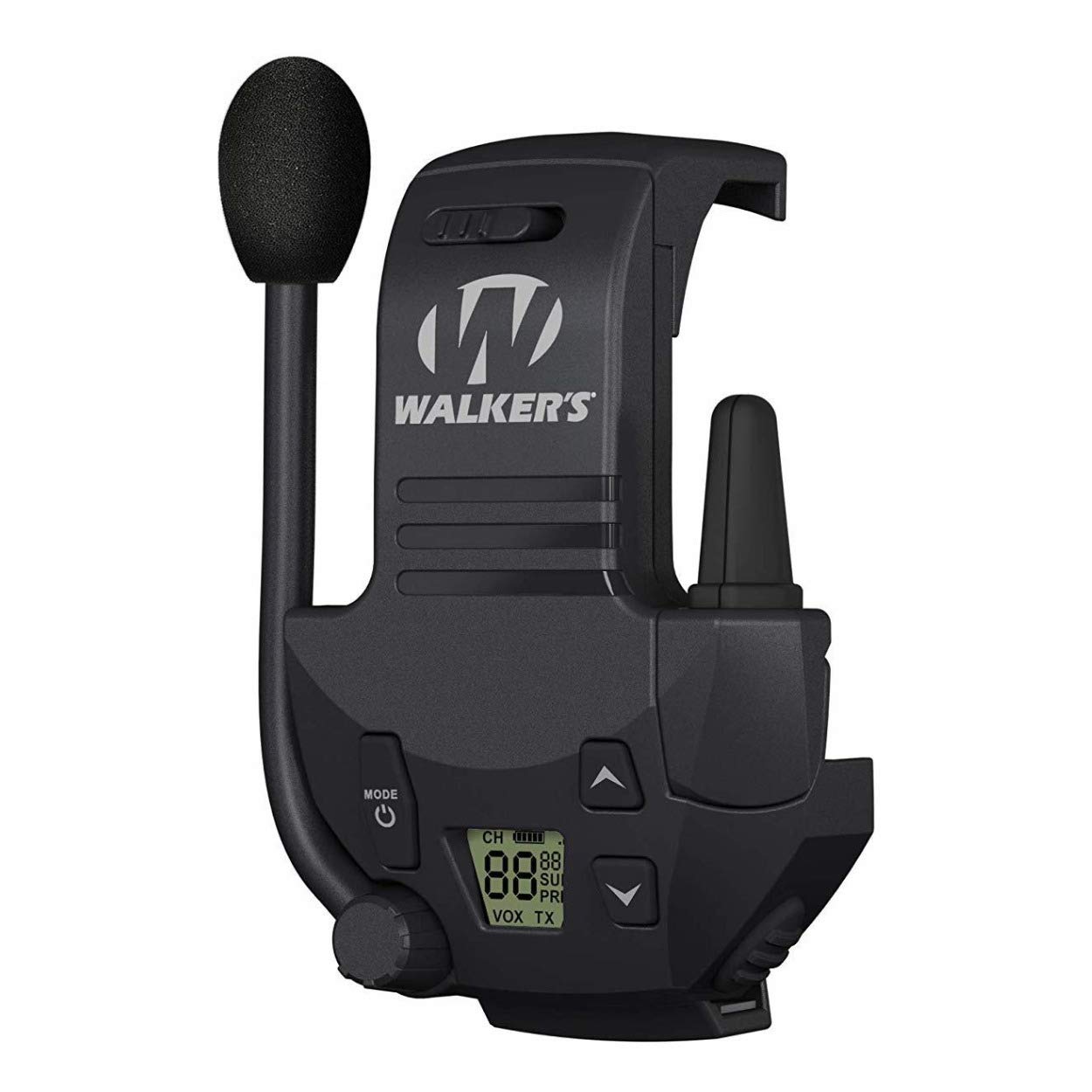 Walker's Razor Slim Electronic Shooting Earmuffs - Noise Cancelling Hearing Protection with Walkie Talkie & Safety Glasses Bundle - Ideal for Hunting, Shooting Range & Outdoor Activities