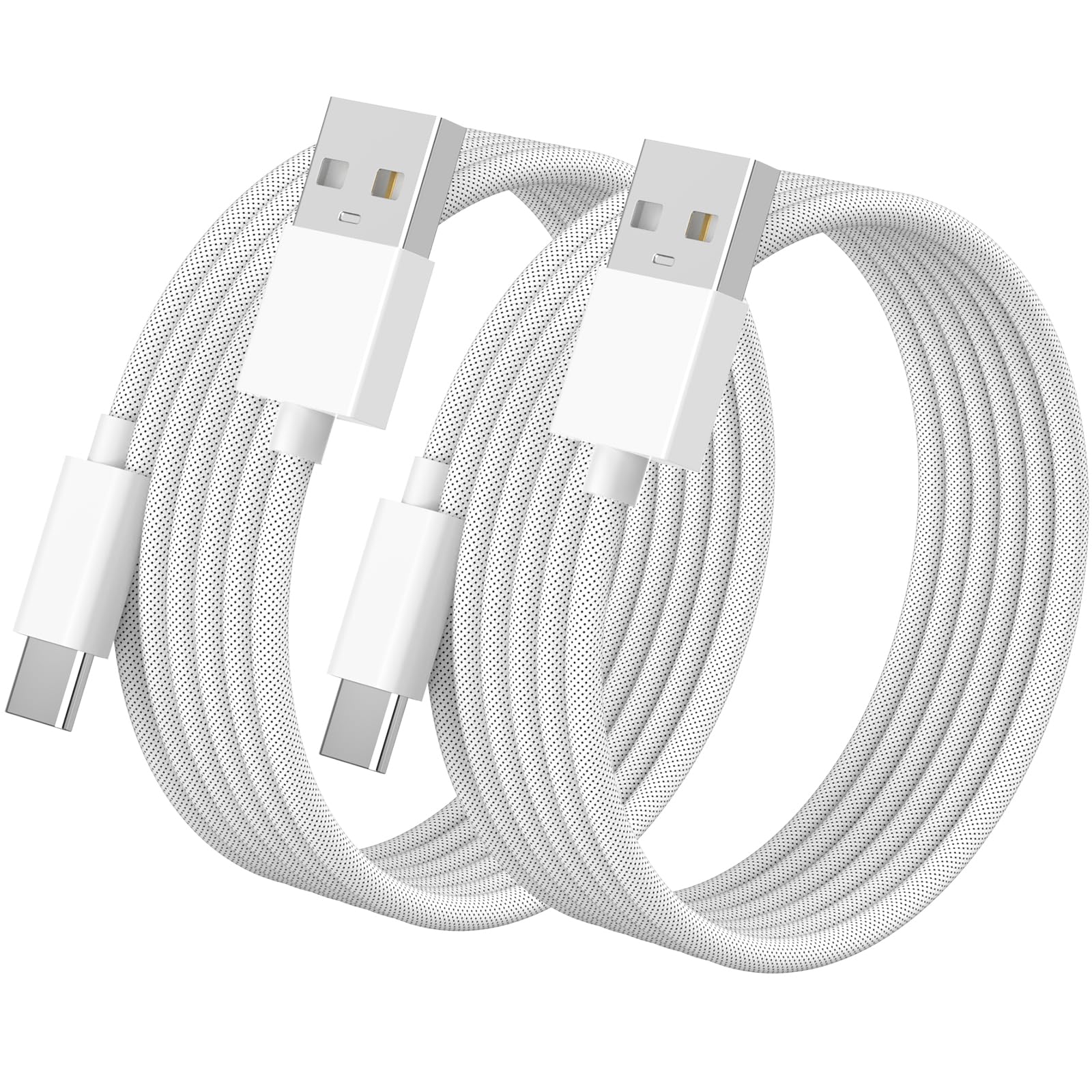 MFi Certified 2-Pack 3ft USB A to Type C CarPlay Cable for iPhone 16 - 60W Fast Charging & Data Sync, Nylon Braided Charger Cord Compatible with iPhone 16 Pro/16 Pro Max/16 Plus/15 & iPad - Perfect for Road Trips & Daily Commuting